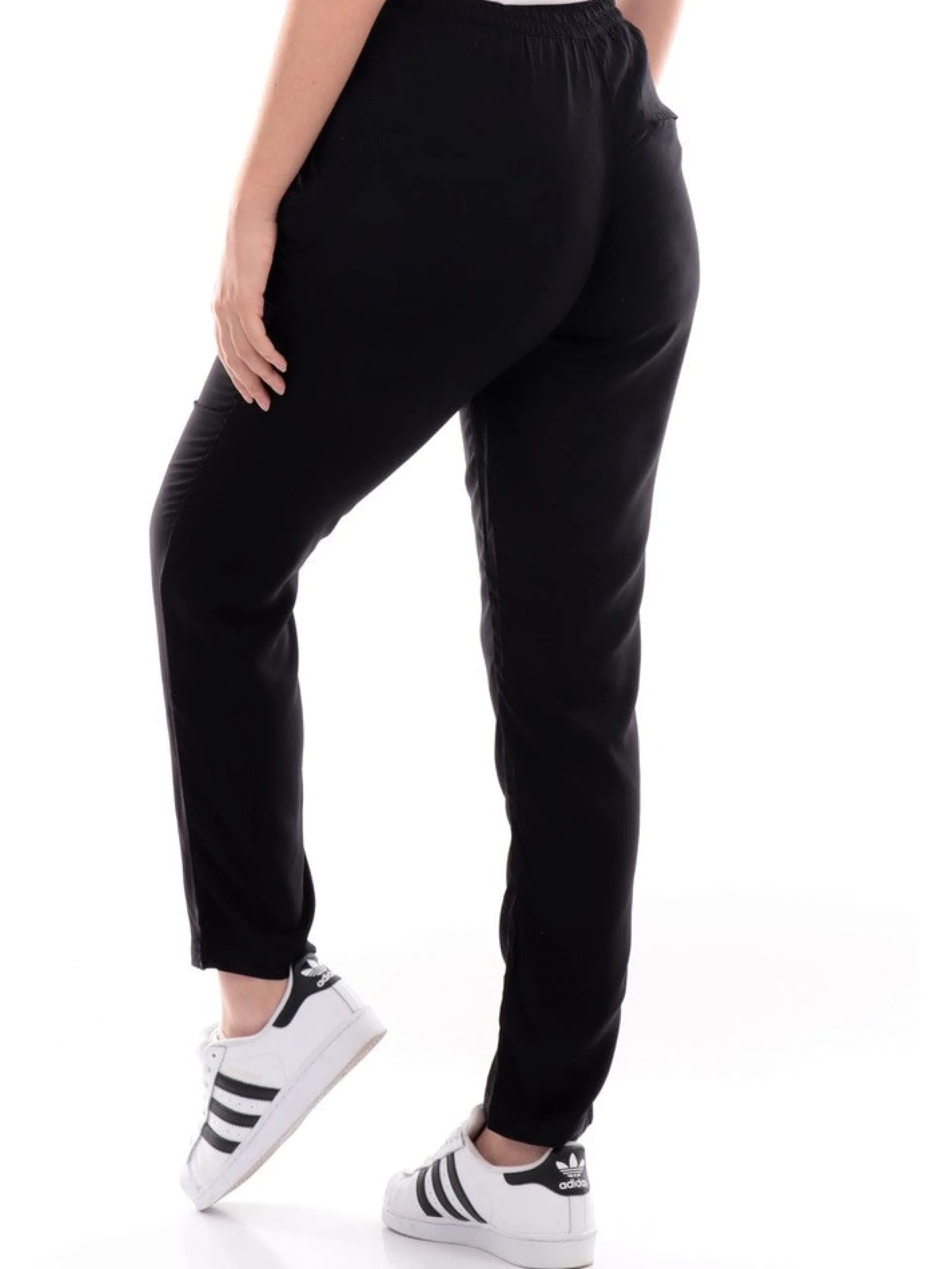 ONLY Pantaloni*Pantaloni neri da donna 15222229
