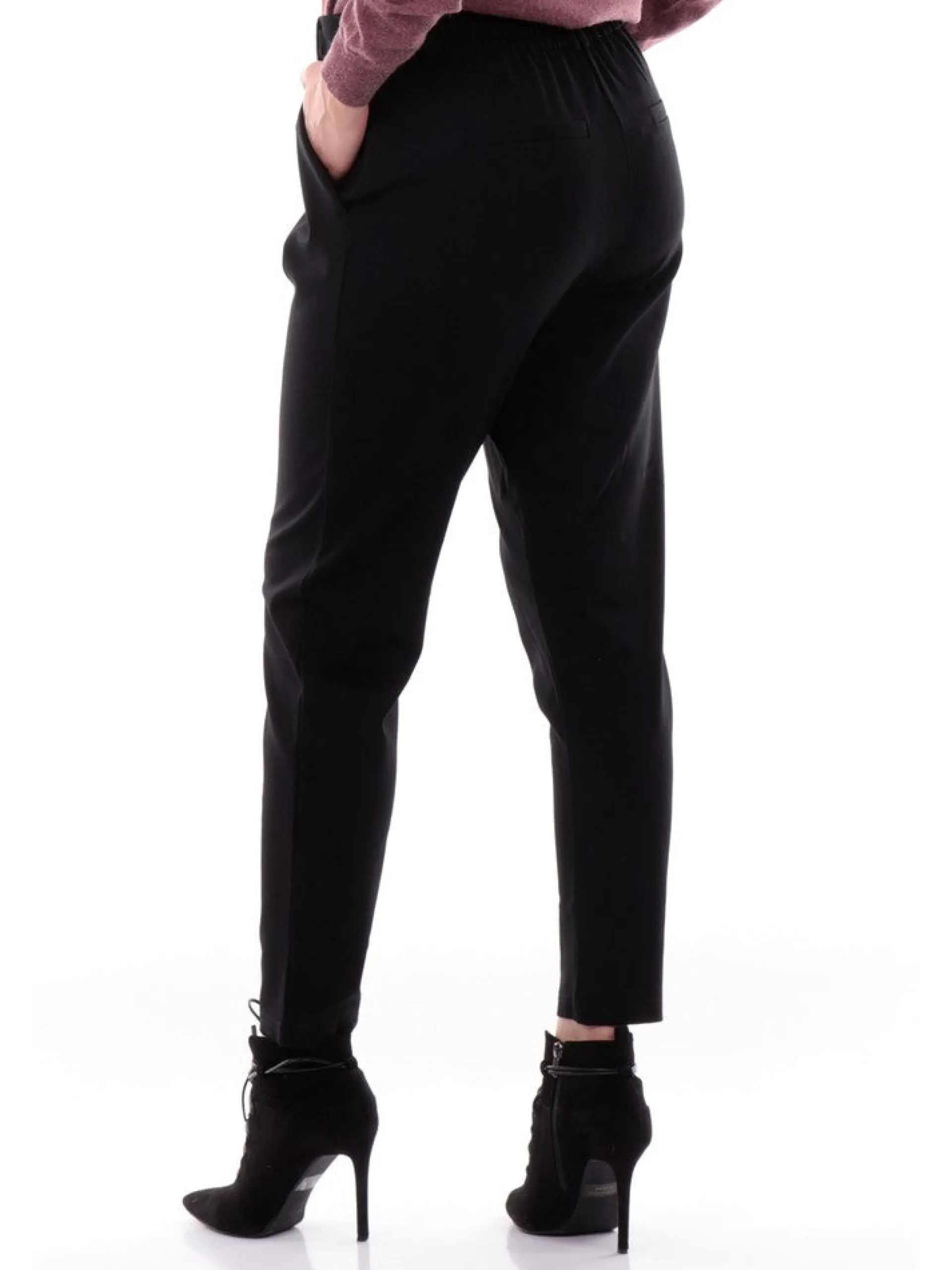 ONLY Pantaloni*Pantaloni neri da donna regolabili 15115847