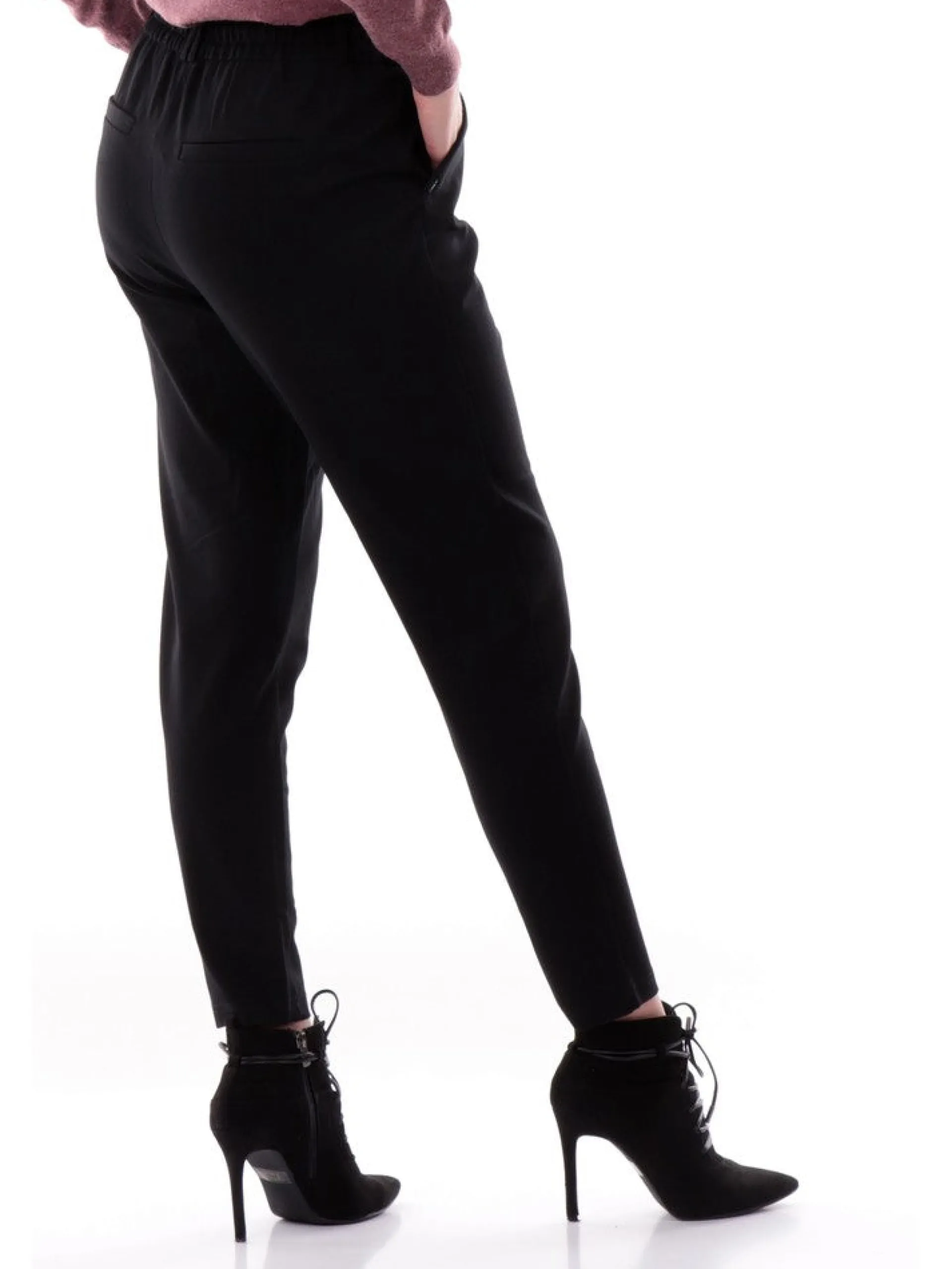 ONLY Pantaloni*Pantaloni neri da donna regolabili 15115847