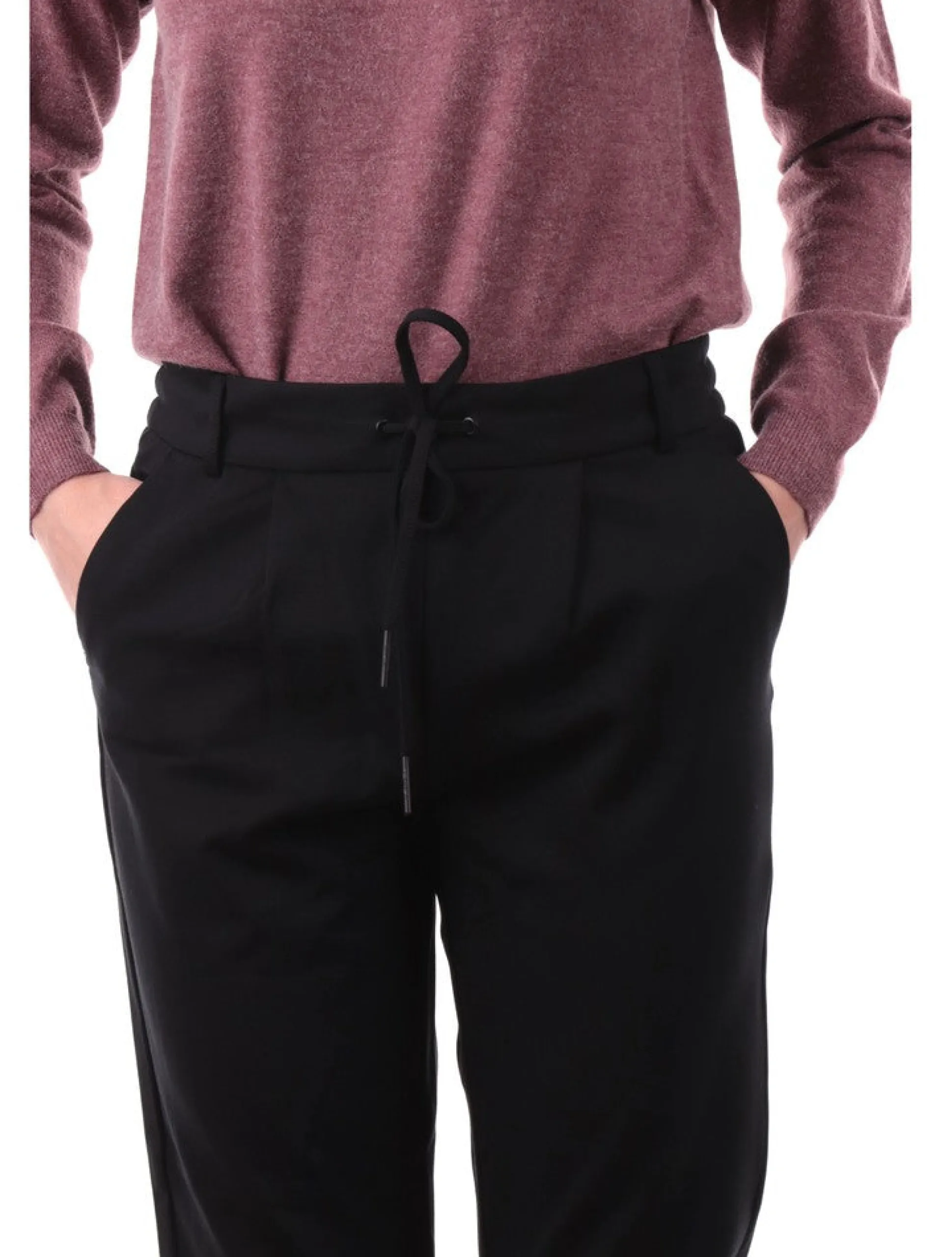 ONLY Pantaloni*Pantaloni neri da donna regolabili 15115847