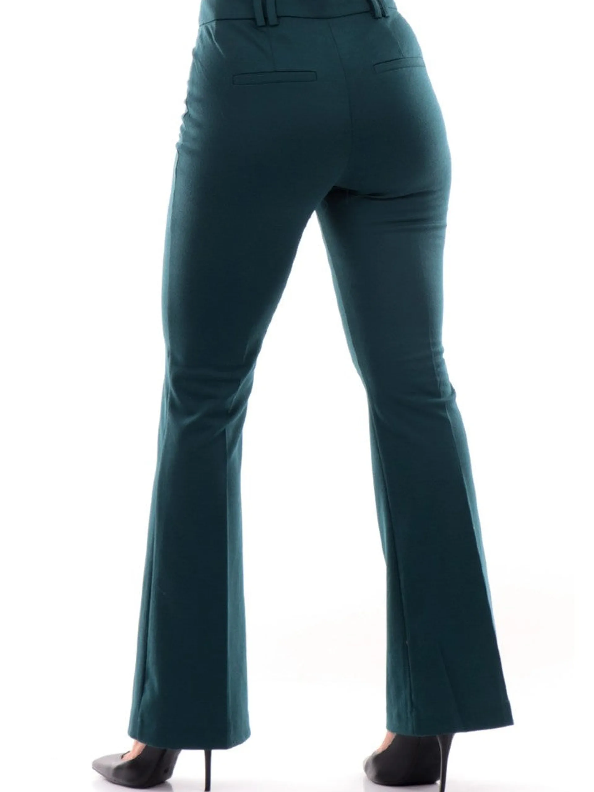 ONLY Pantaloni*Pantaloni verdi da donna a zampa Flared 15298660