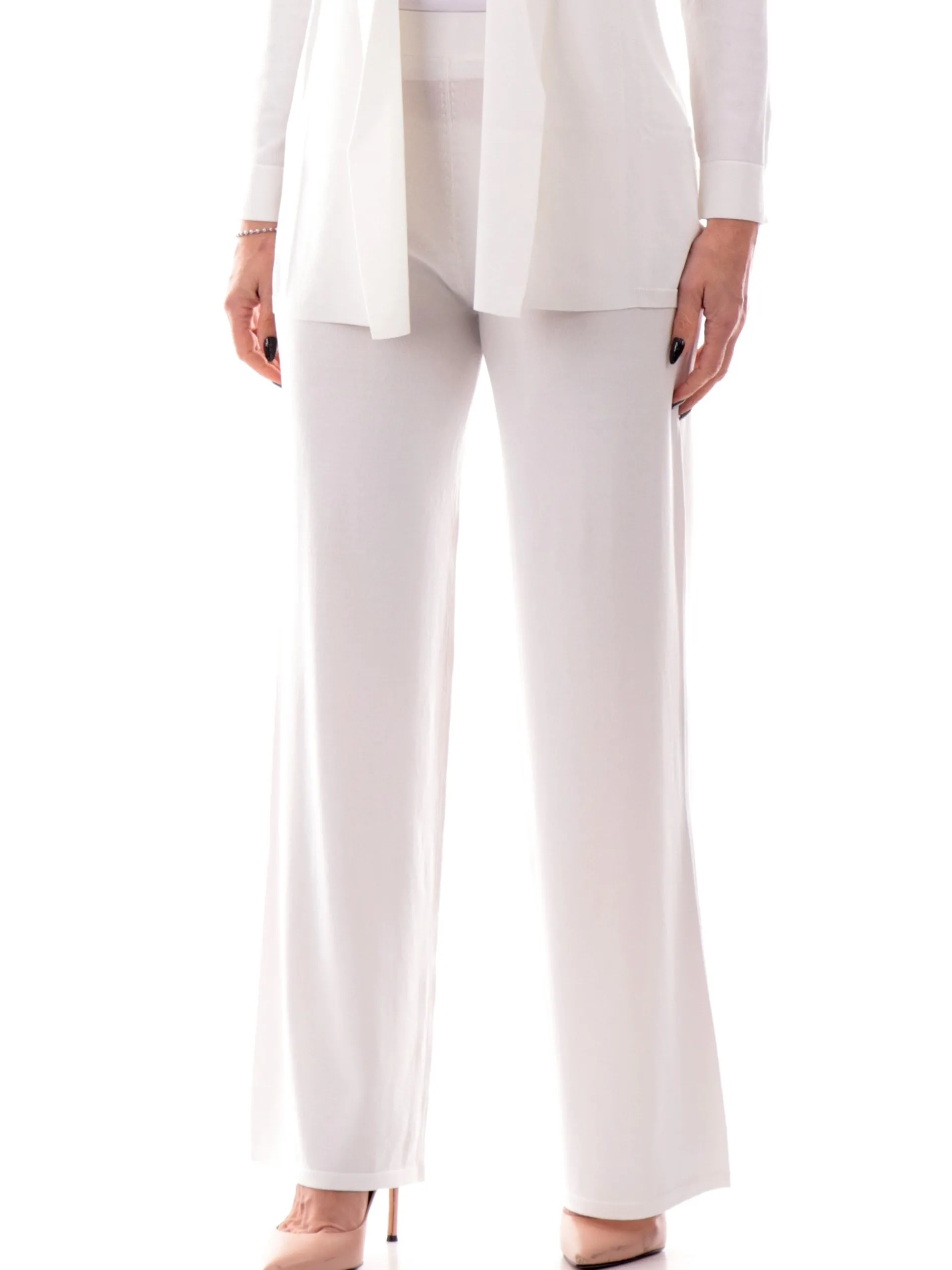 ANIS Pantaloni*Pantaloni palazzo bianchi da donna in viscosa 251W6026