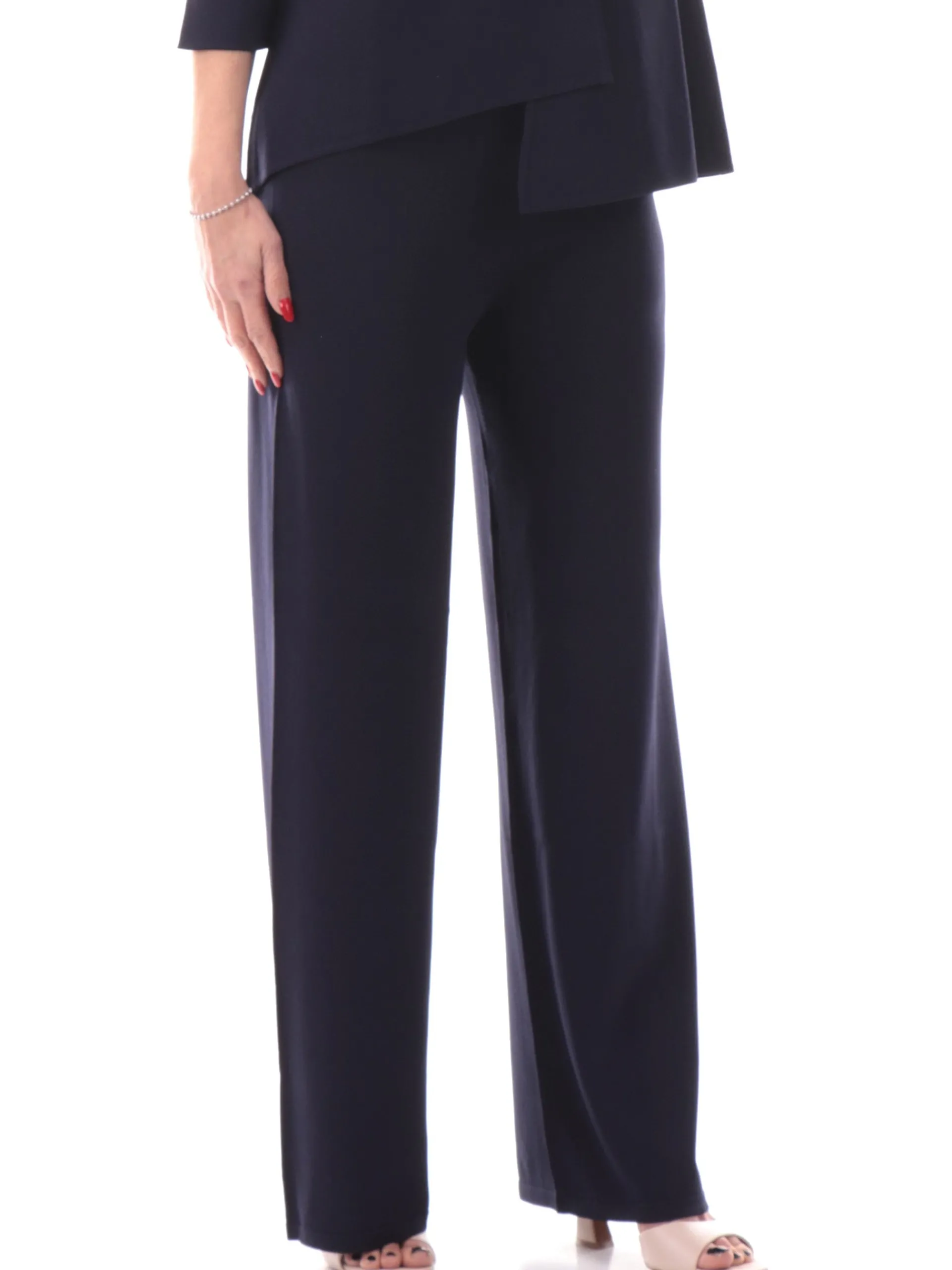 ANIS Pantaloni*Pantaloni palazzo blu da donna in viscosa 251W6026