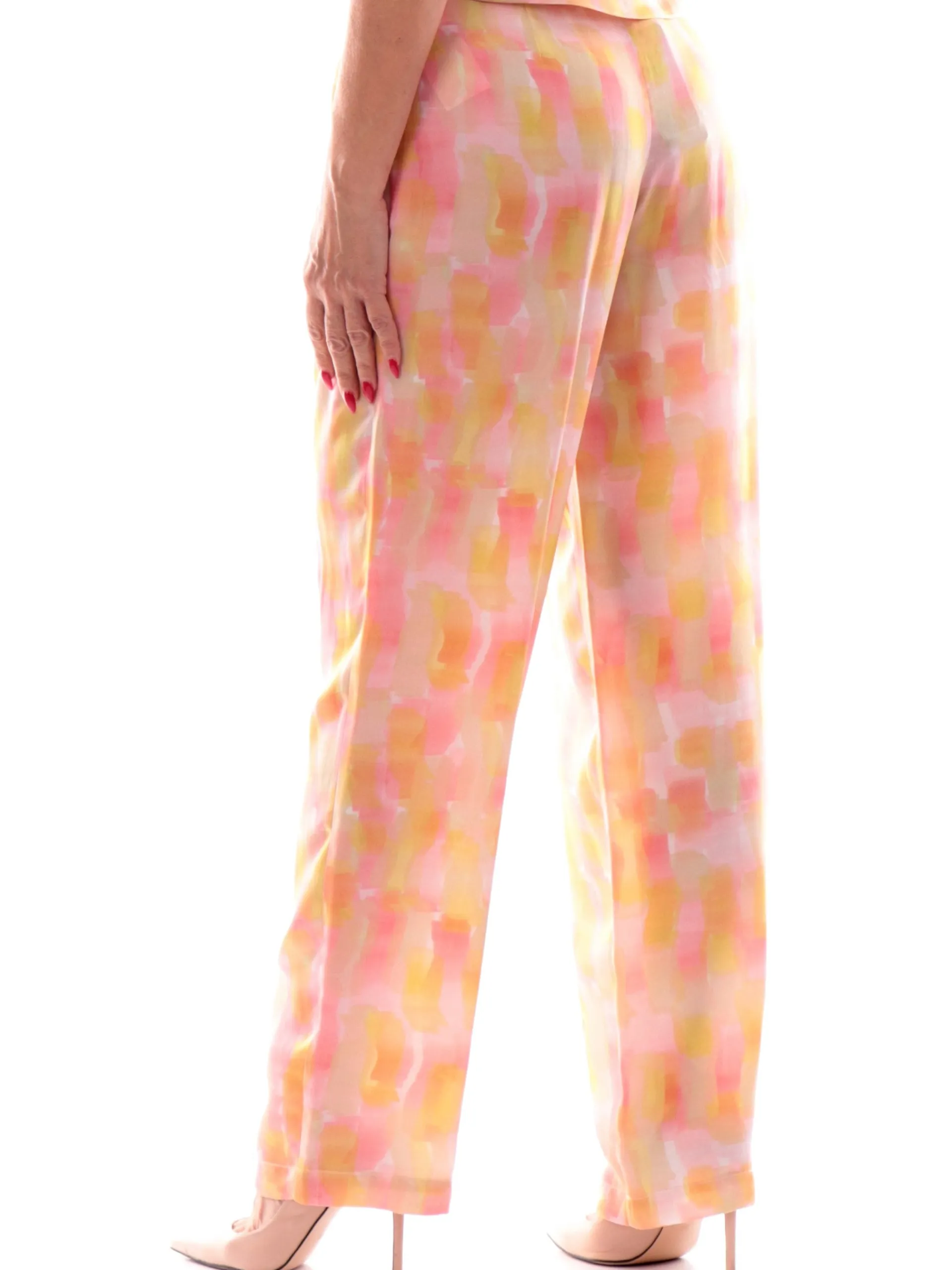 ARMANI EXCHANGE Pantaloni*Pantaloni palazzo AX multicolor da donna vita alta XW000487AF12743