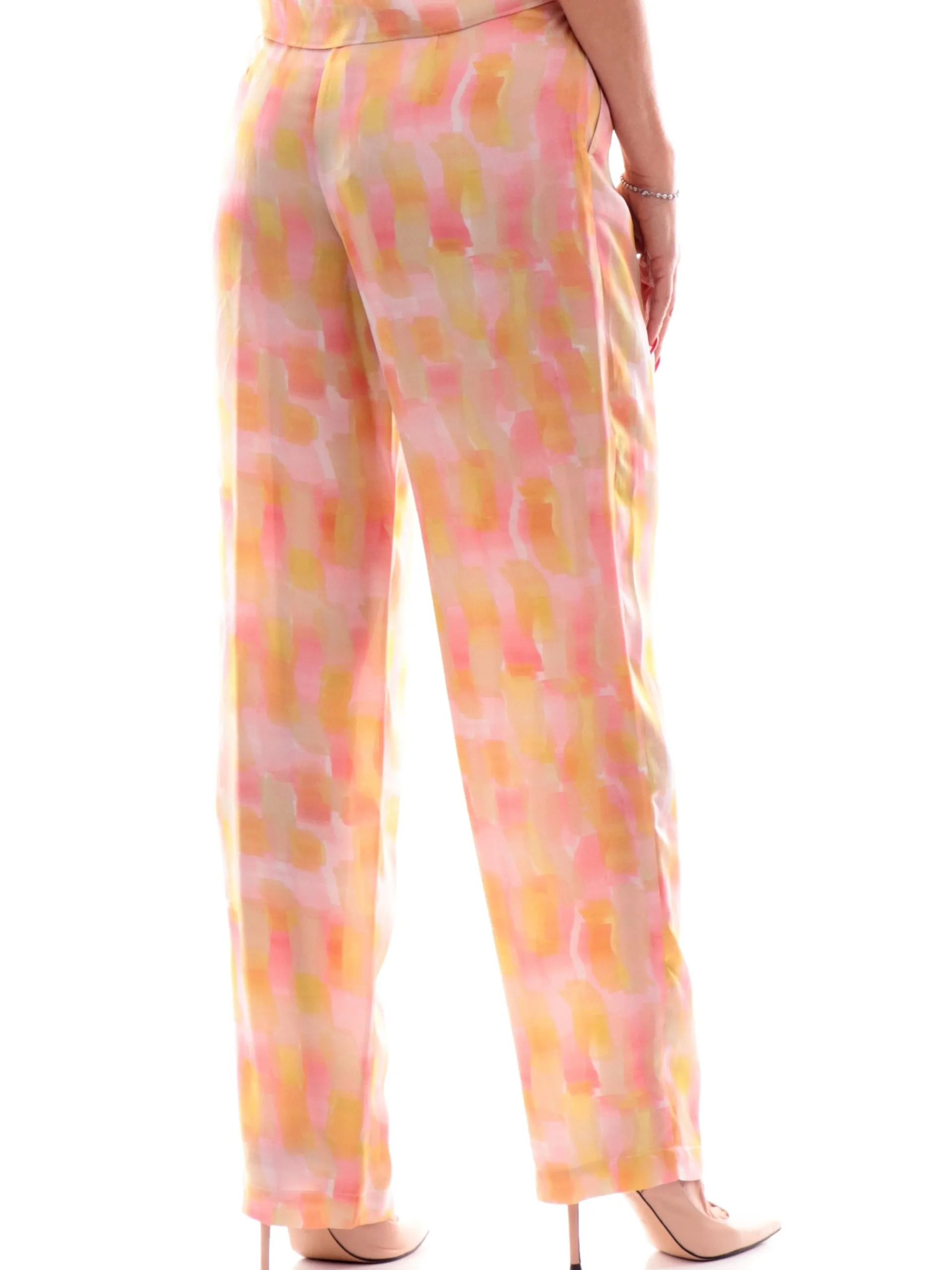ARMANI EXCHANGE Pantaloni*Pantaloni palazzo AX multicolor da donna vita alta XW000487AF12743