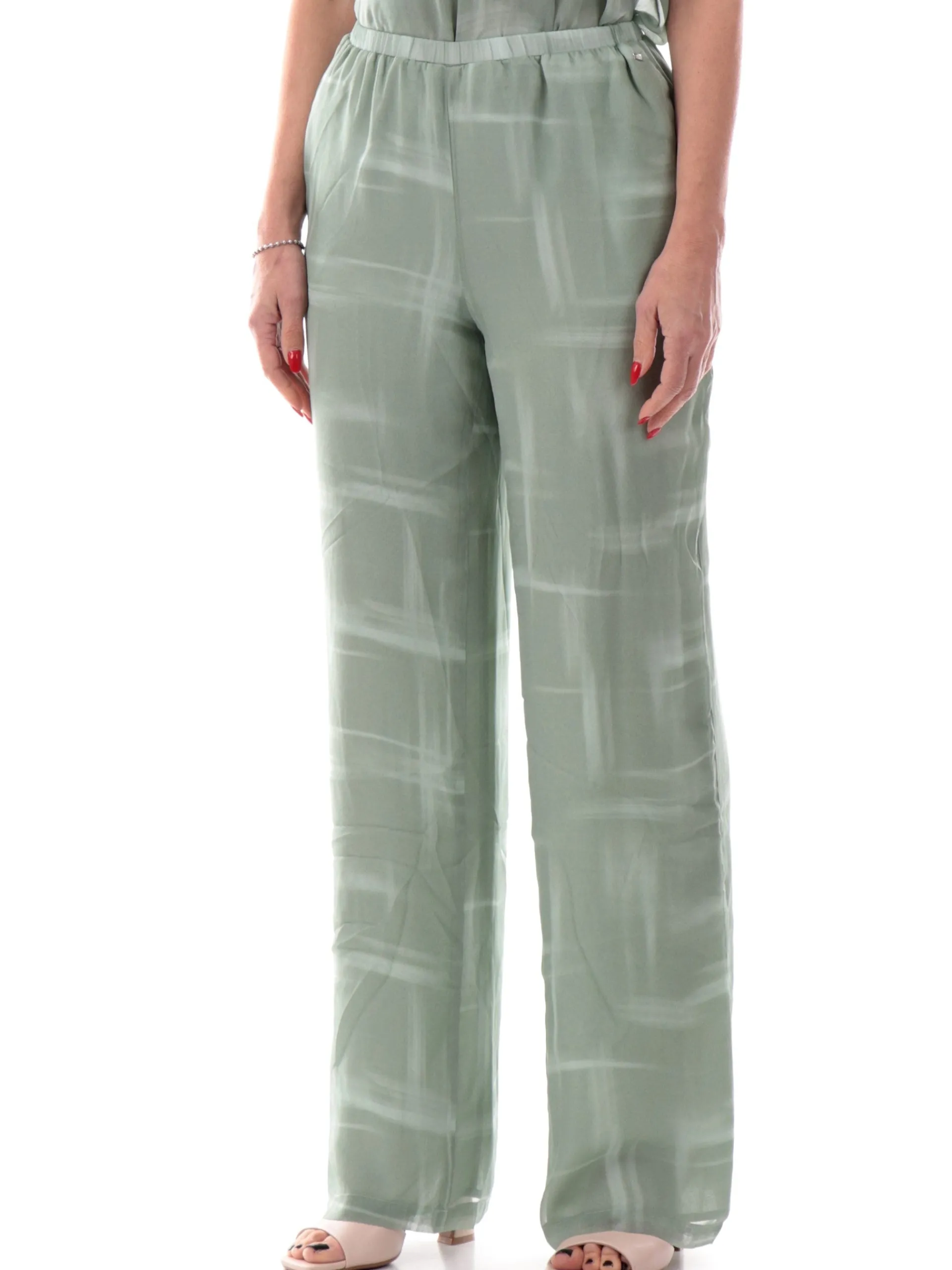 ARMANI EXCHANGE Pantaloni*Pantaloni palazzo AX verdi da donna XW000572AF12051 F7037