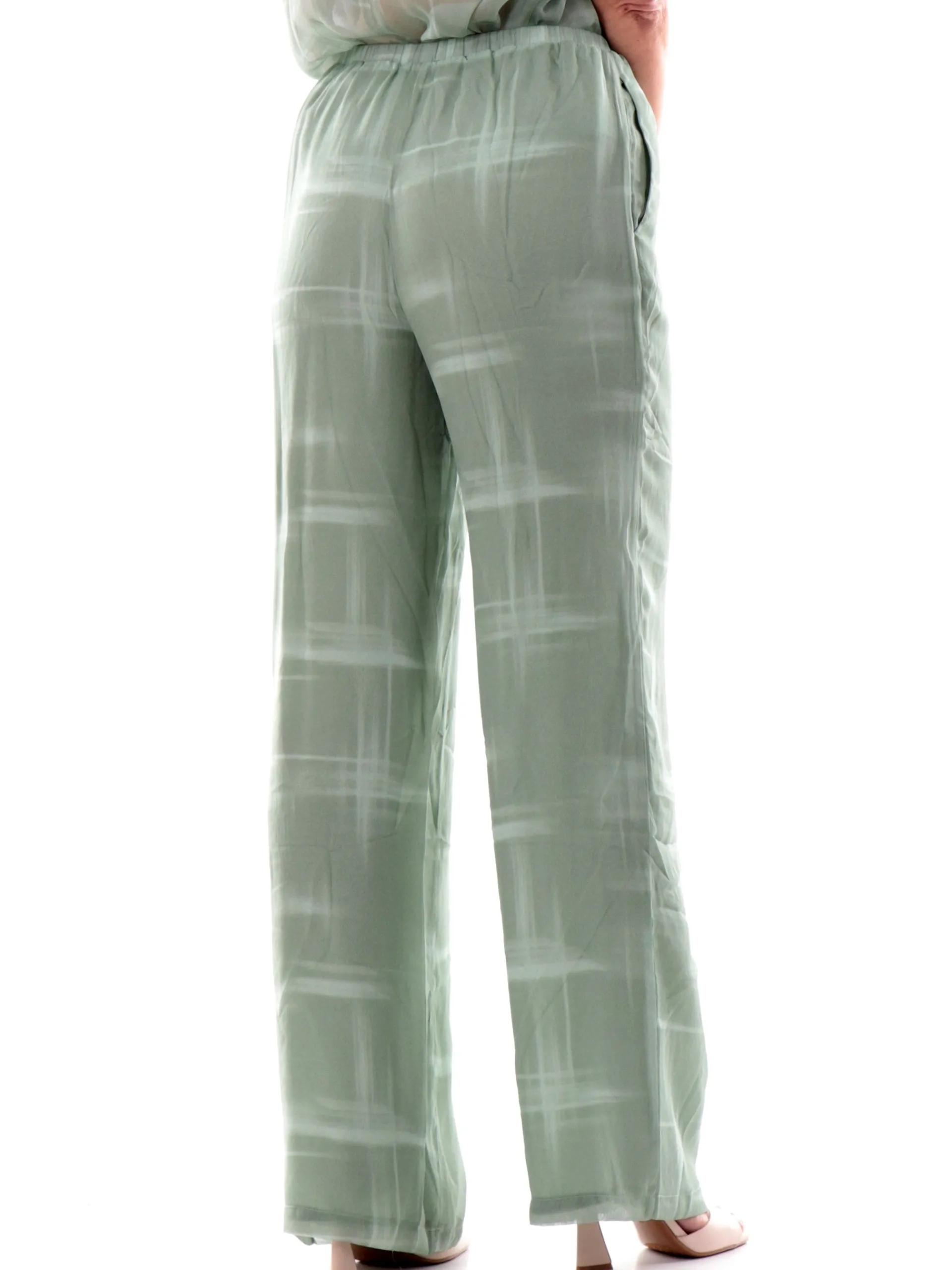 ARMANI EXCHANGE Pantaloni*Pantaloni palazzo AX verdi da donna XW000572AF12051 F7037
