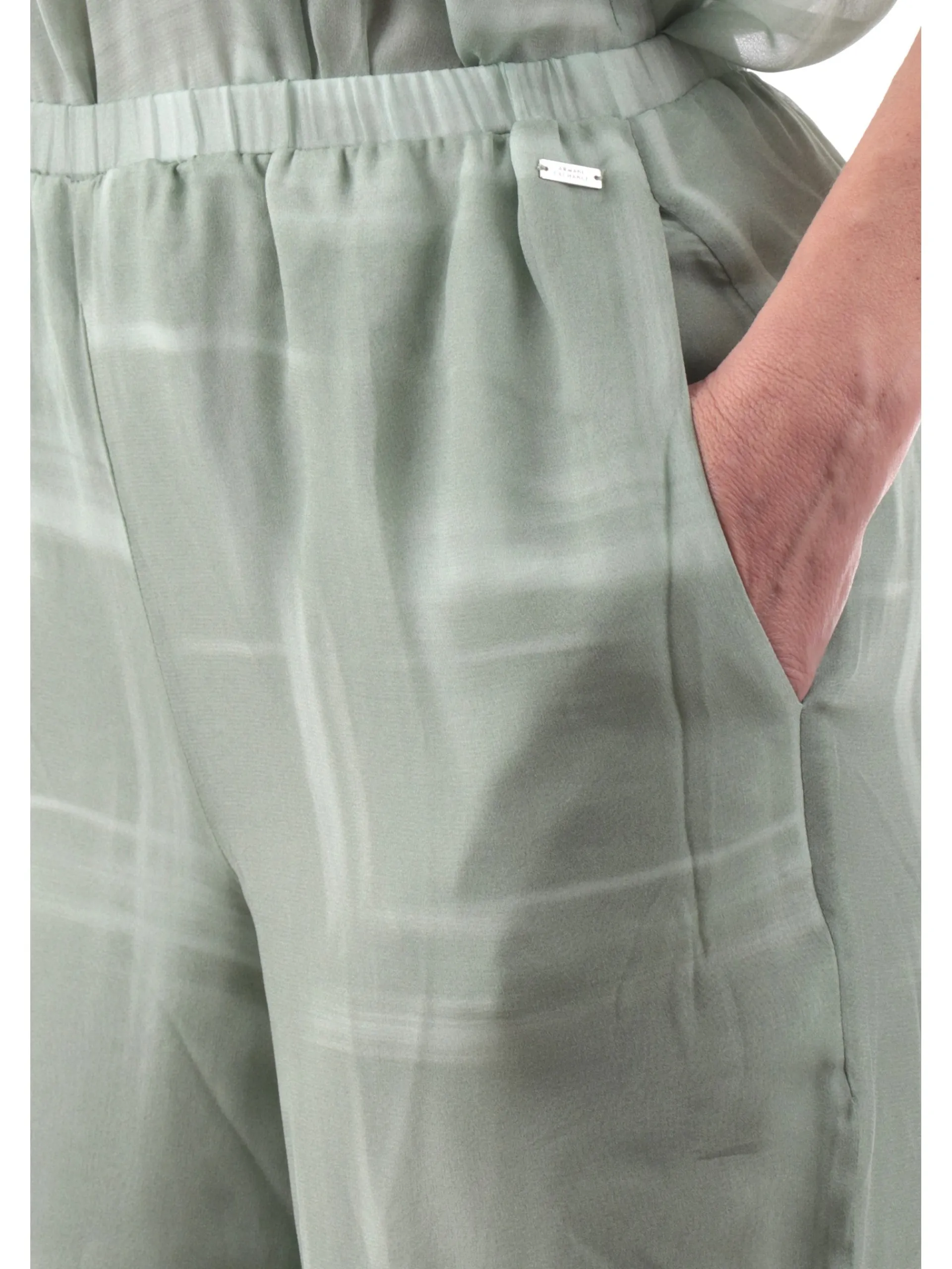 ARMANI EXCHANGE Pantaloni*Pantaloni palazzo AX verdi da donna XW000572AF12051 F7037