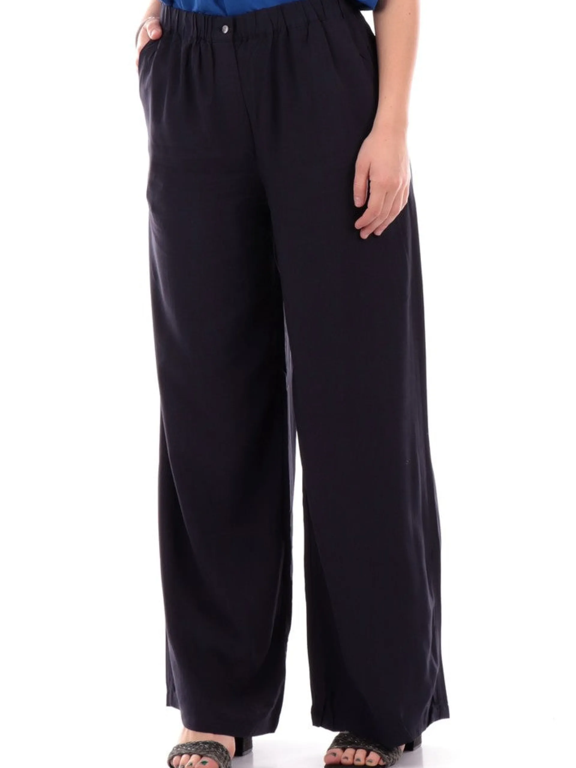 MOLLYBRACKEN Pantaloni*Pantaloni Palazzo Blu Molly Bracken Donna RV102ACE