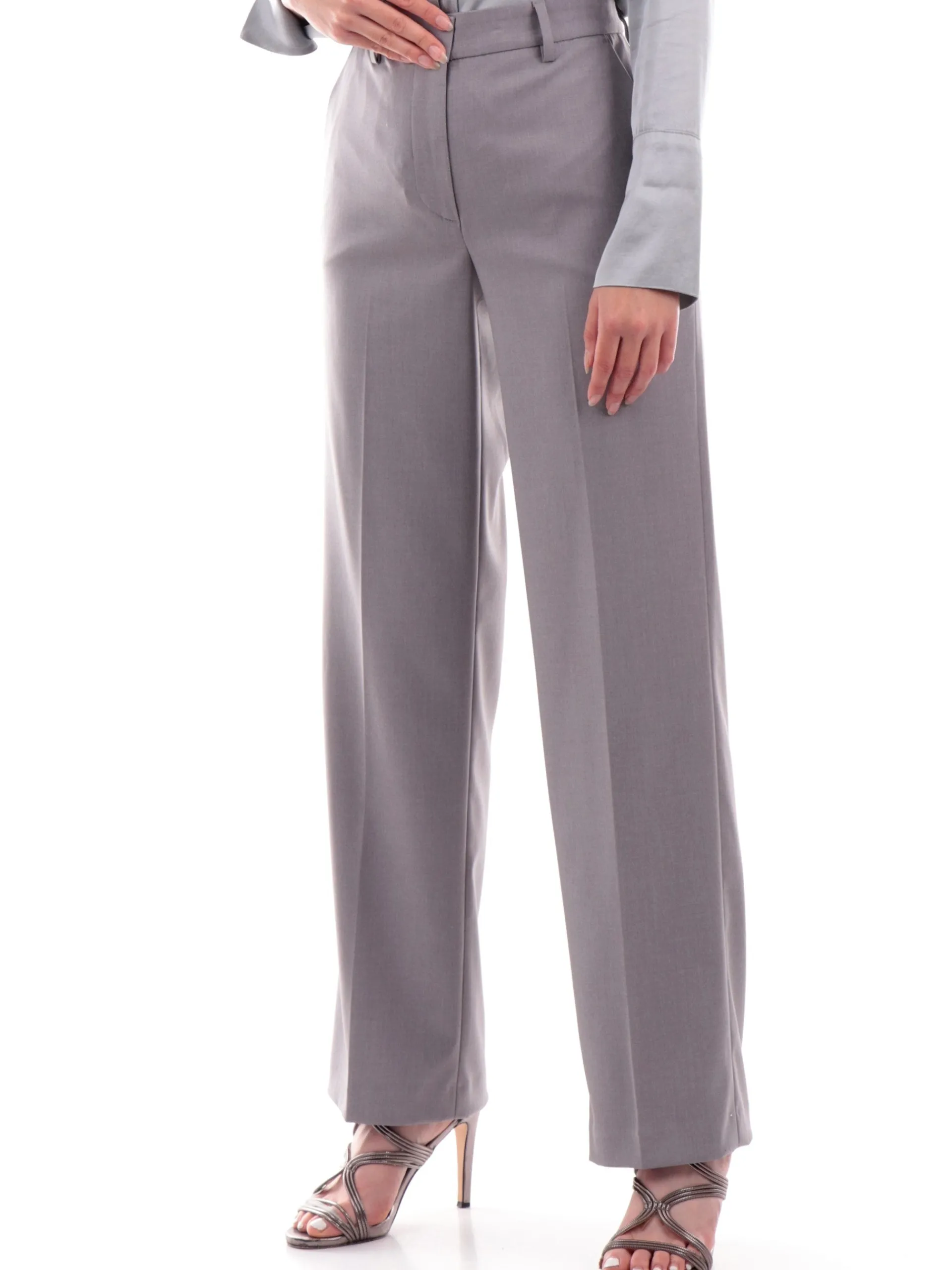 LIU JO MILANO Pantaloni*Pantaloni palazzo Liu Jo grigi da donna Chino WF4447T2627