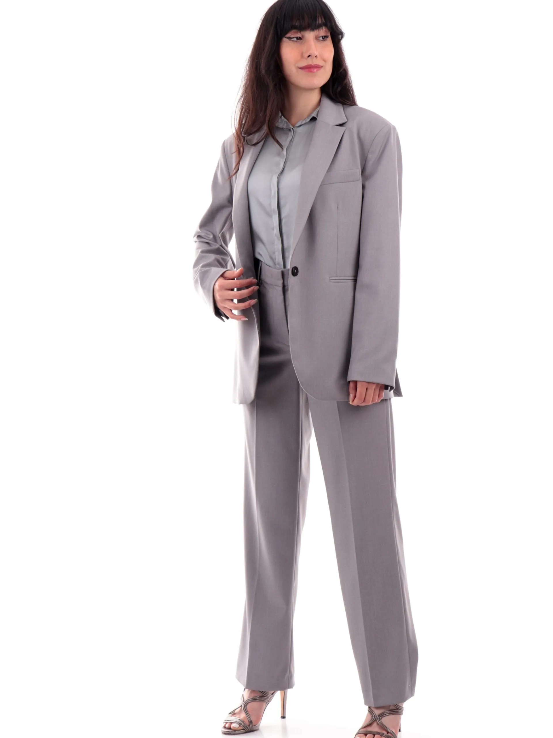 LIU JO MILANO Pantaloni*Pantaloni palazzo Liu Jo grigi da donna Chino WF4447T2627
