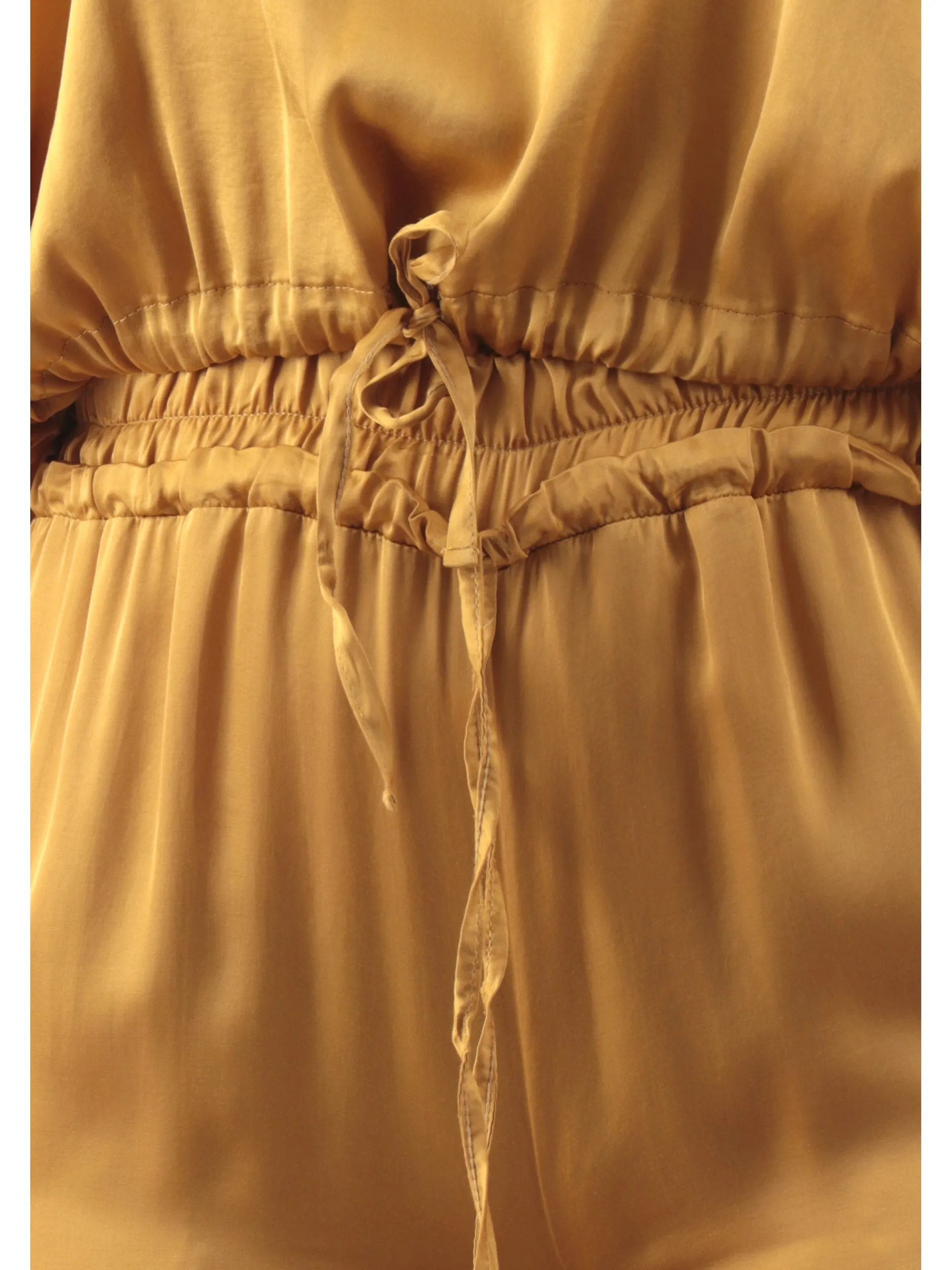 MANILA GRACE Pantaloni*Pantaloni palazzo gialli da donna doppia banda elastica P052VUMA