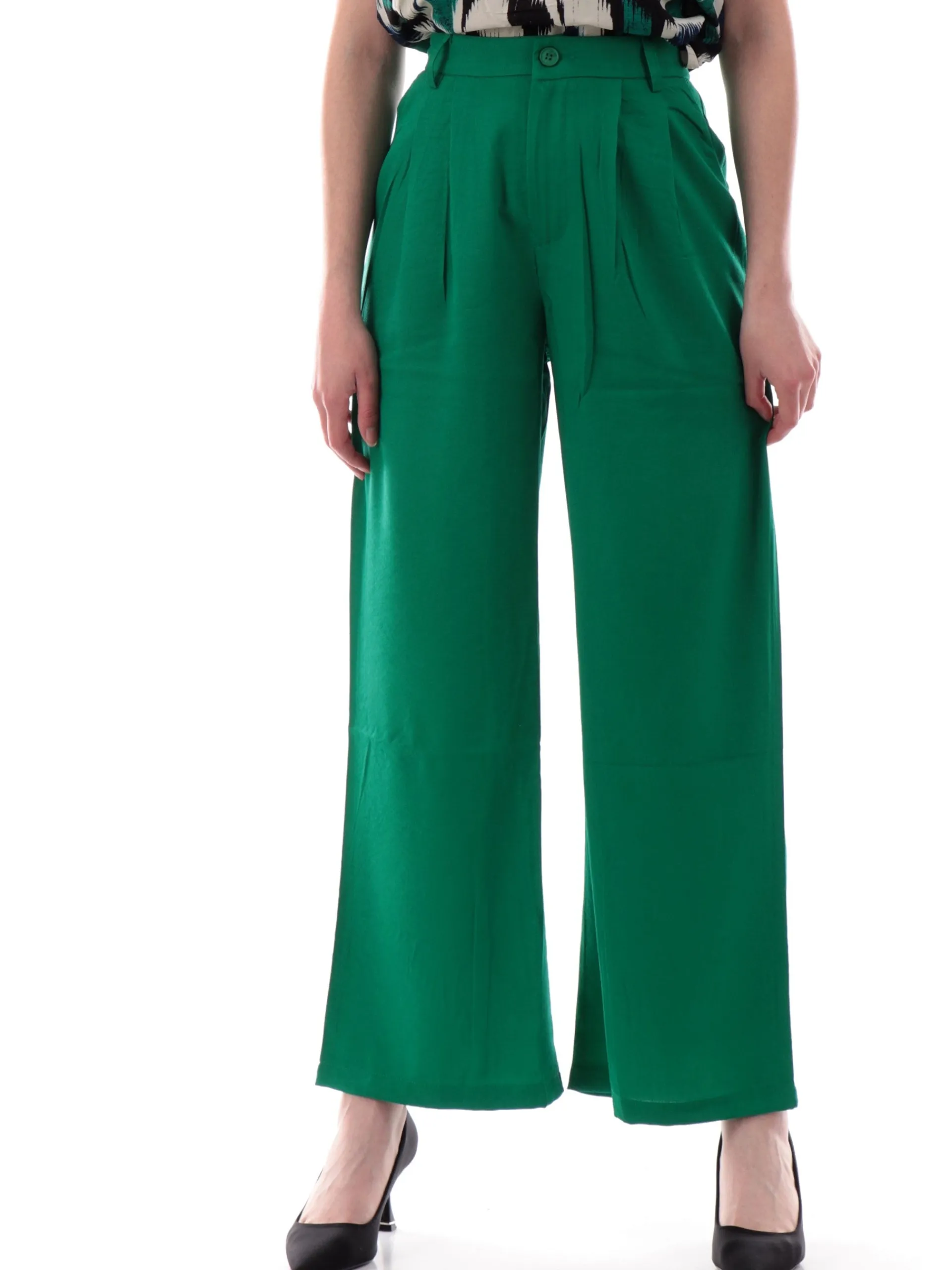 MOLLYBRACKEN Pantaloni*Pantaloni palazzo Molly Bracken verdi da donna Woven LA1695DE