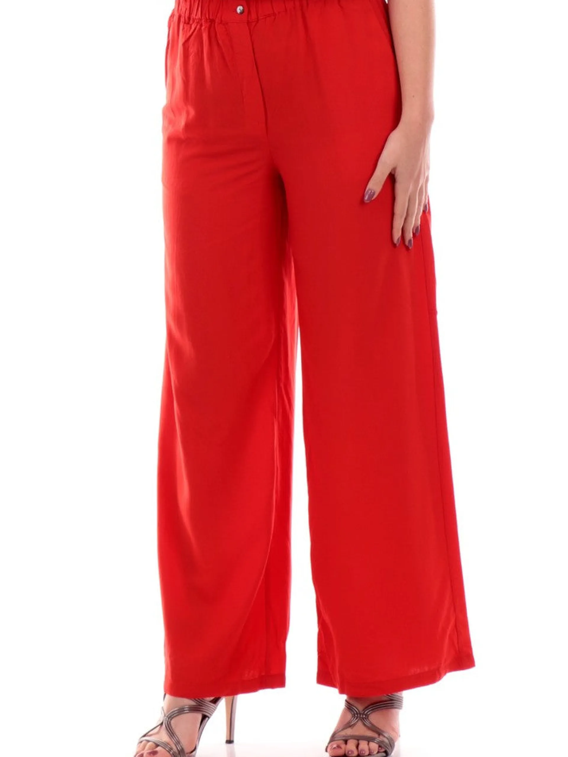 MOLLYBRACKEN Pantaloni*Pantaloni Palazzo rossi Molly Bracken Donna RV102ACE
