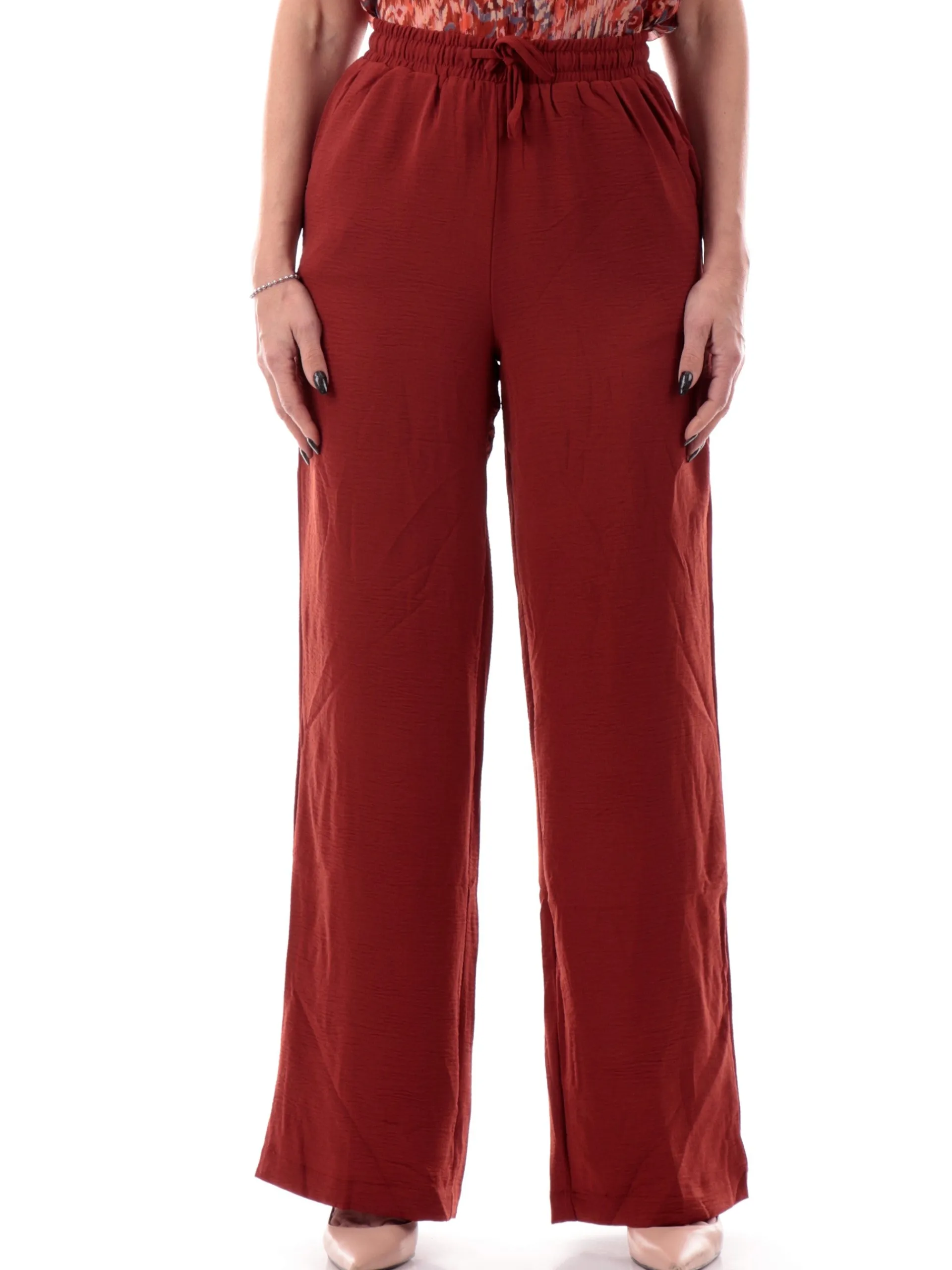 TIFFOSI Pantaloni*Pantaloni palazzo marroni da donna Mel 3 10059898 447