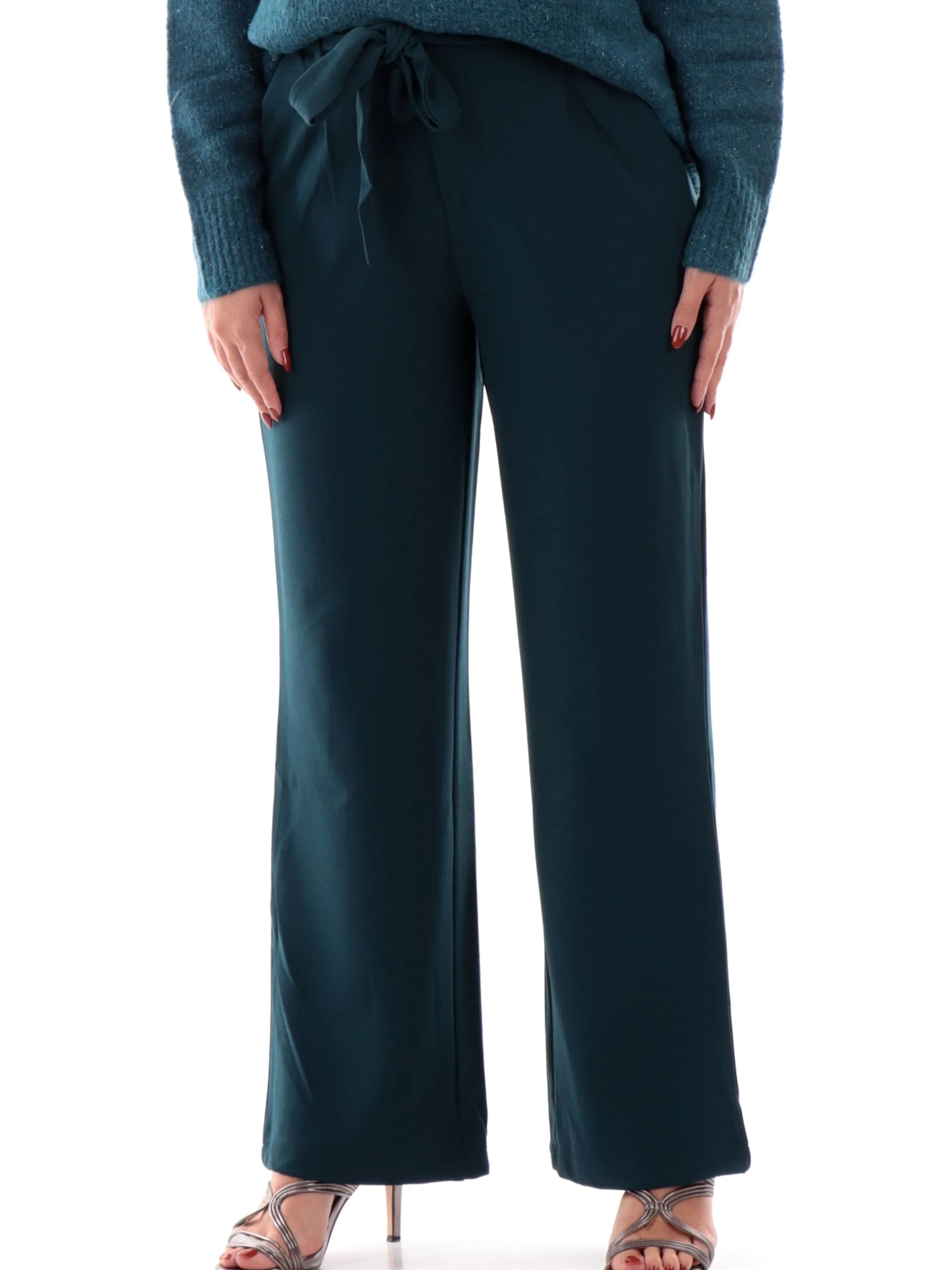 TIFFOSI Pantaloni*Pantaloni palazzo verdi da donna Joey 1 10056393