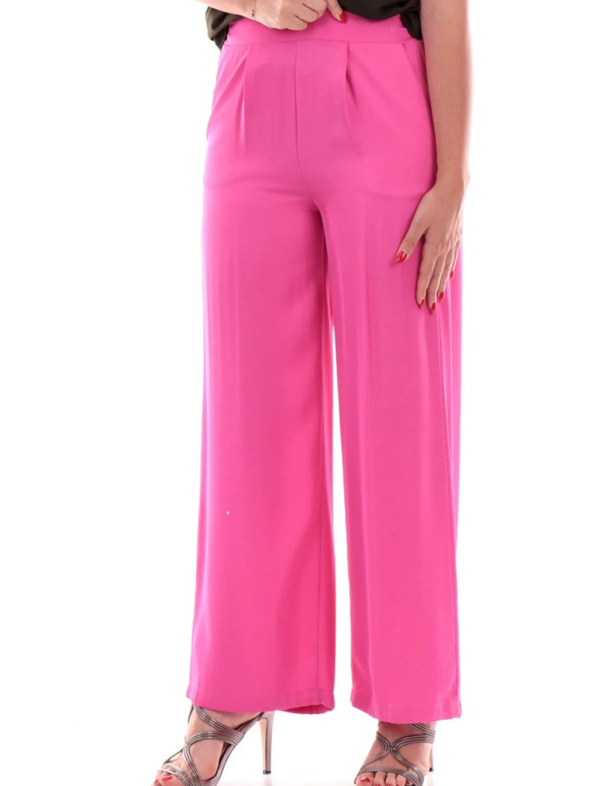 WUSIDE Pantaloni*Pantaloni palazzo Wu'Side fucsia da donna a zampa 23797
