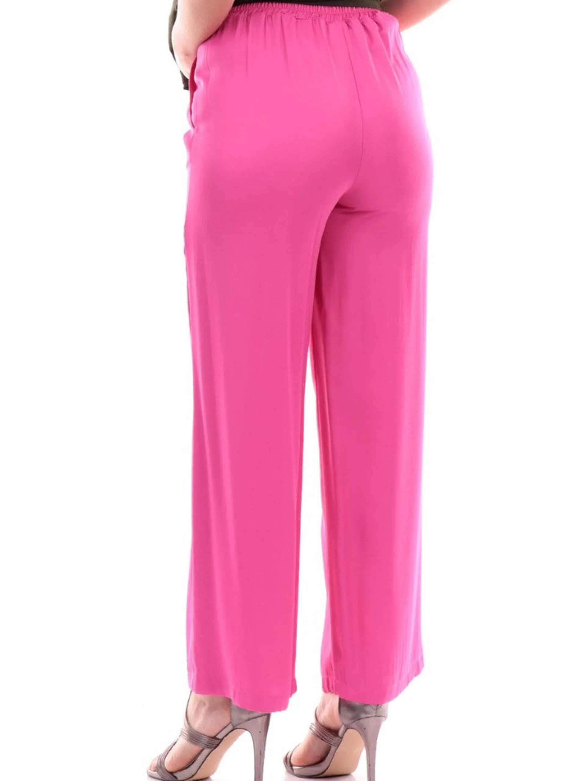 WUSIDE Pantaloni*Pantaloni palazzo Wu'Side fucsia da donna a zampa 23797