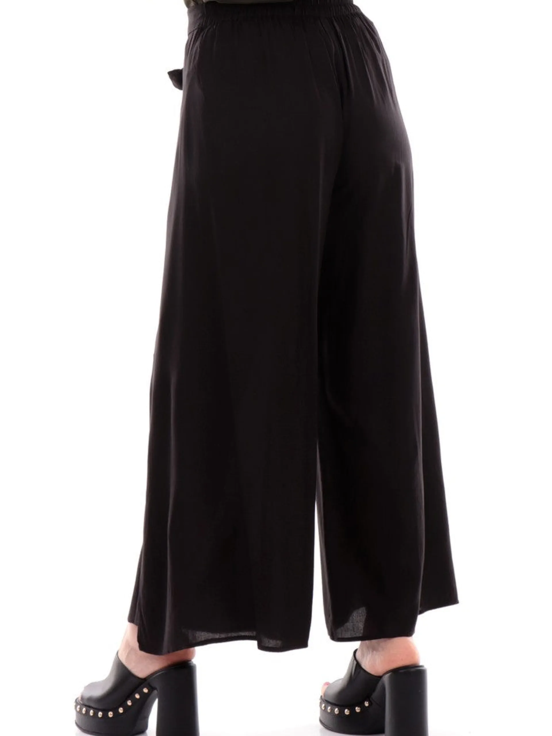 MOLLYBRACKEN Pantaloni*Pantaloni Pantapareo palazzo neri da donna ZB152ACE