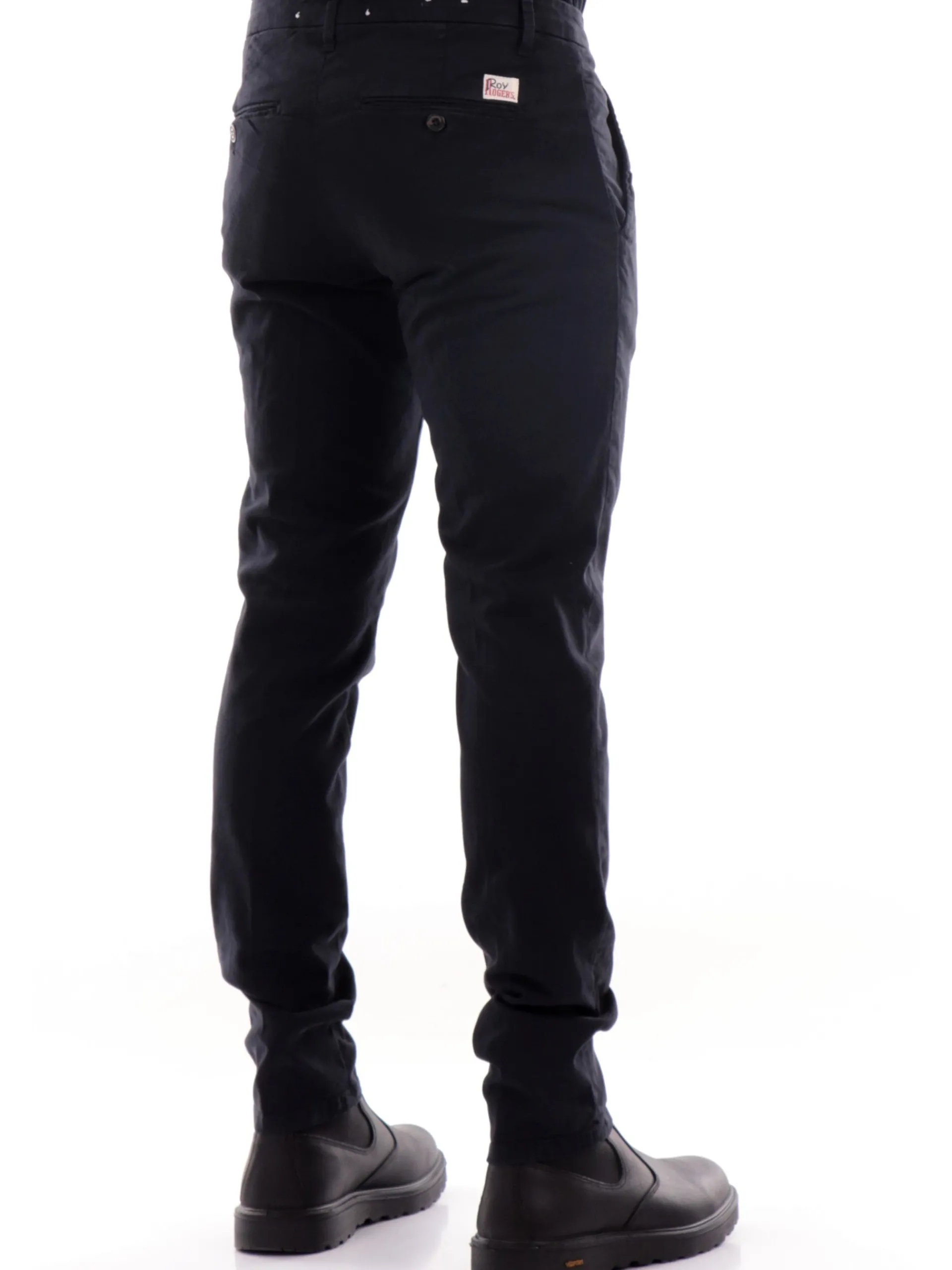 ROYROGERS Pantaloni*Pantaloni Roy Rogers Blu da Uomo Chino New Rolf Gabardine RU013C870011204