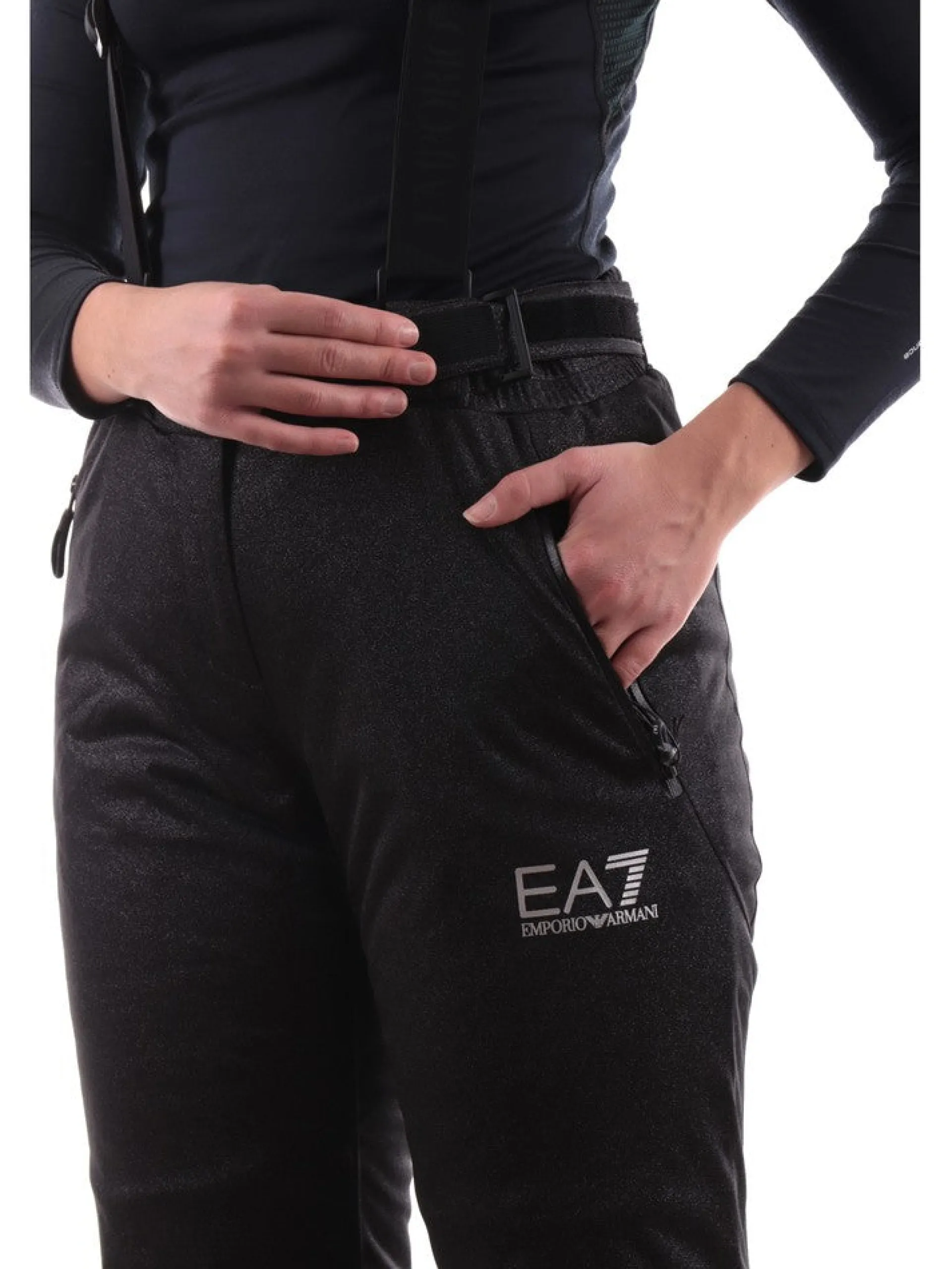 EMPORIO ARMANI 7 Abbigliamento*Pantaloni sci Emporio Armani EA7 da donna neri 6RTP09TNDCZ