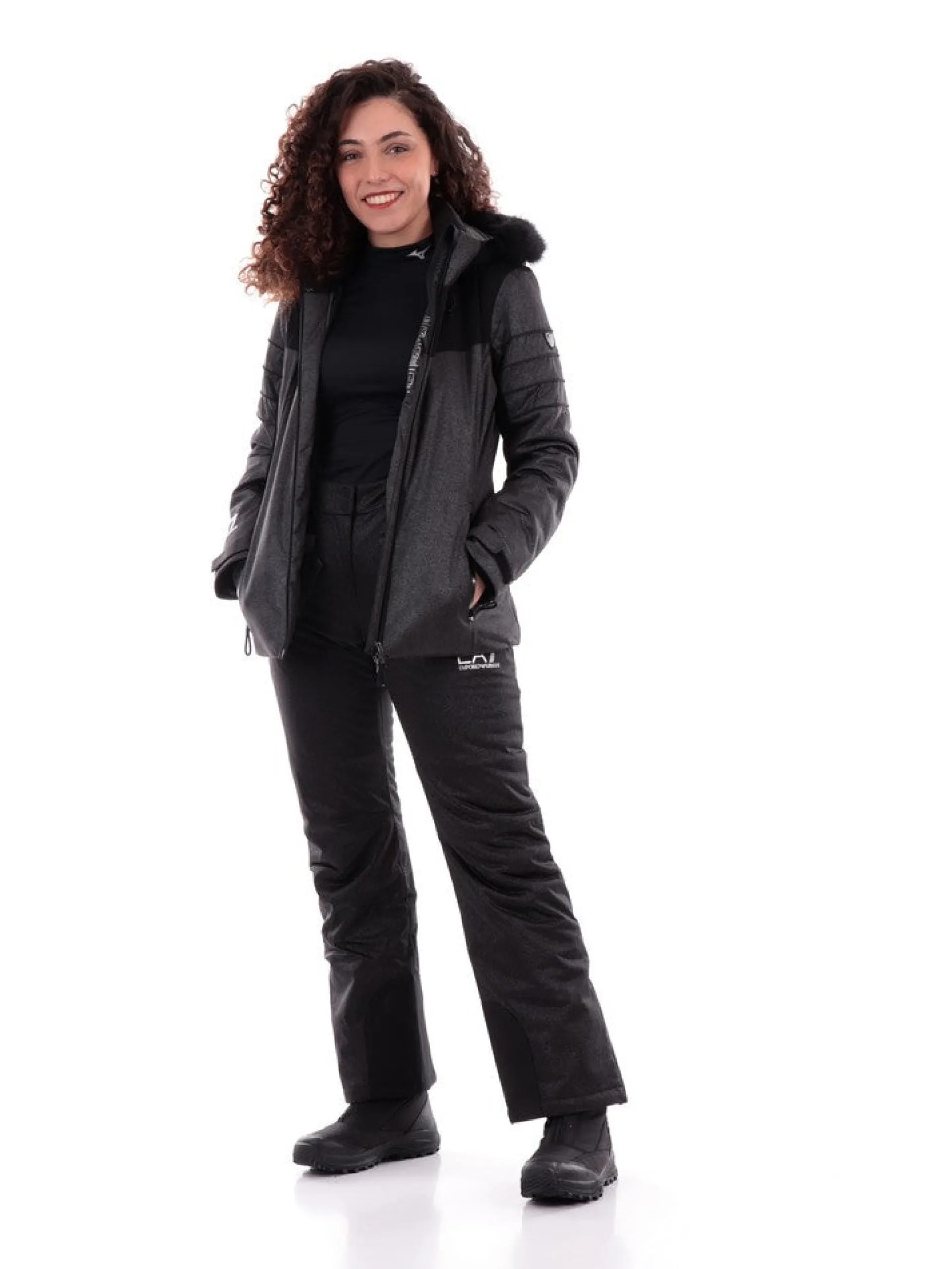 EMPORIO ARMANI 7 Abbigliamento*Pantaloni sci Emporio Armani EA7 da donna neri 6RTP09TNDCZ