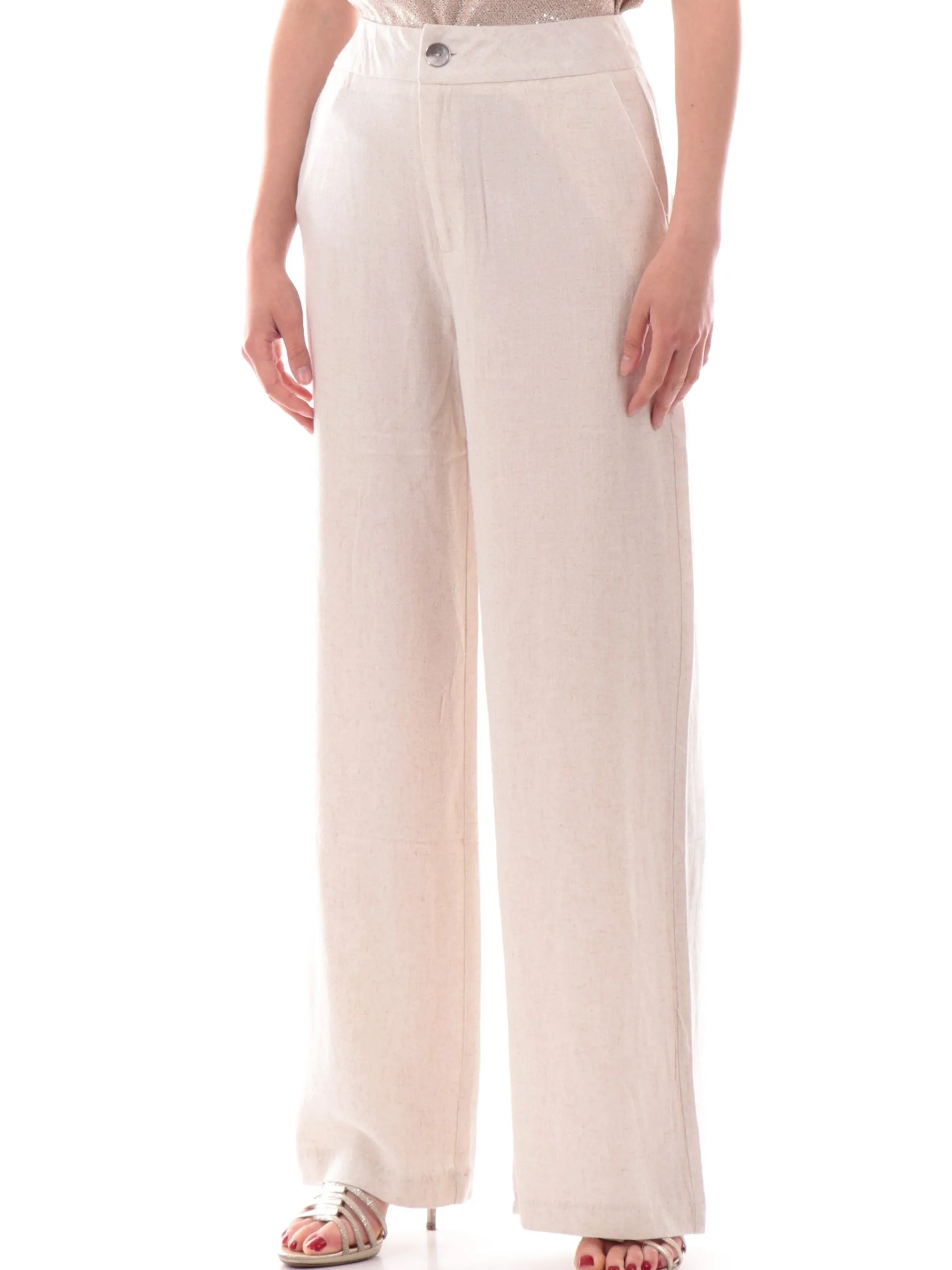 TIFFOSI Pantaloni*Pantaloni Beige da donna a palazzo modello Portel
