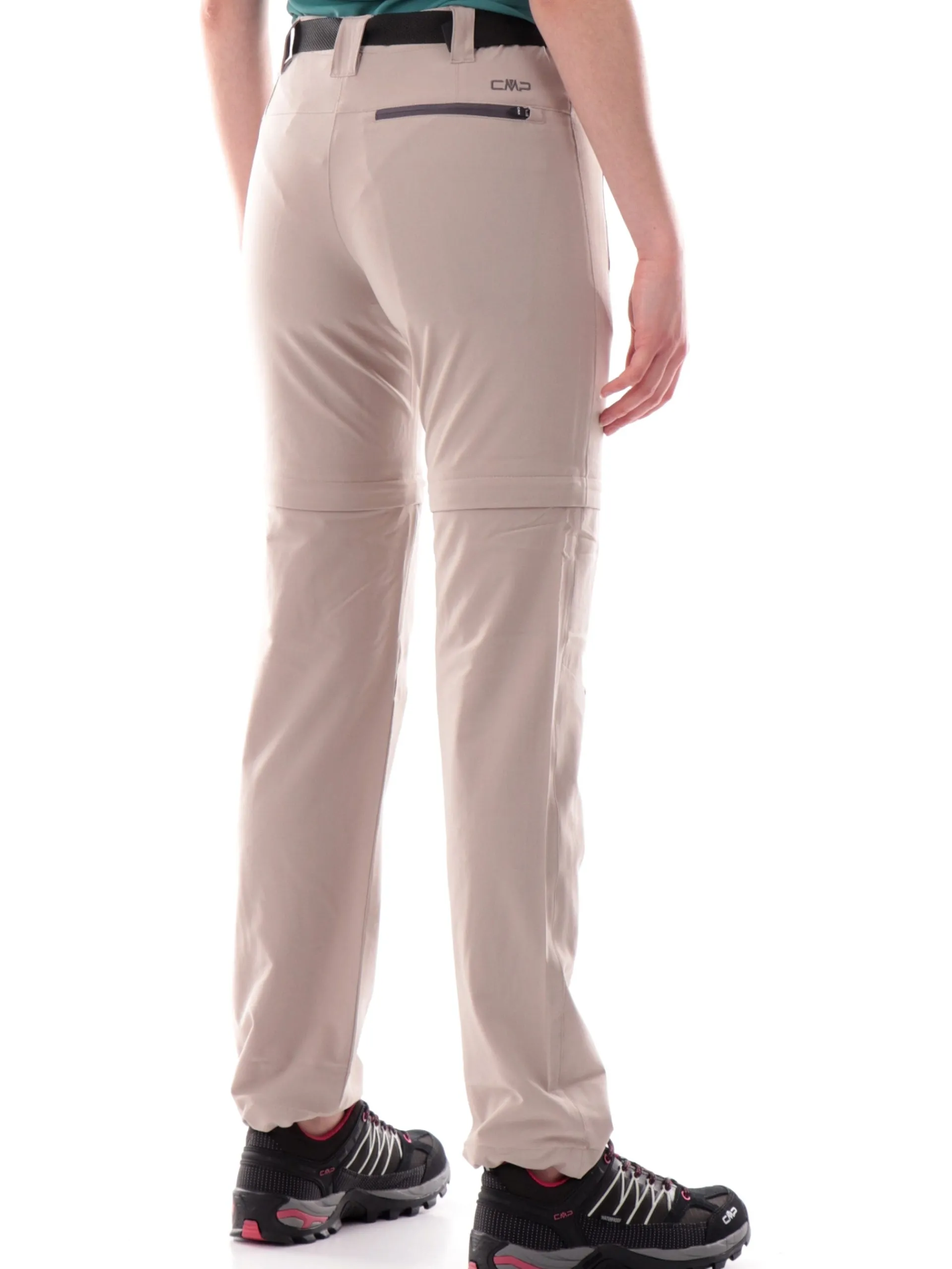 CMP Pantaloni*Pantaloni trekking beige da donna con cintura 3T51446