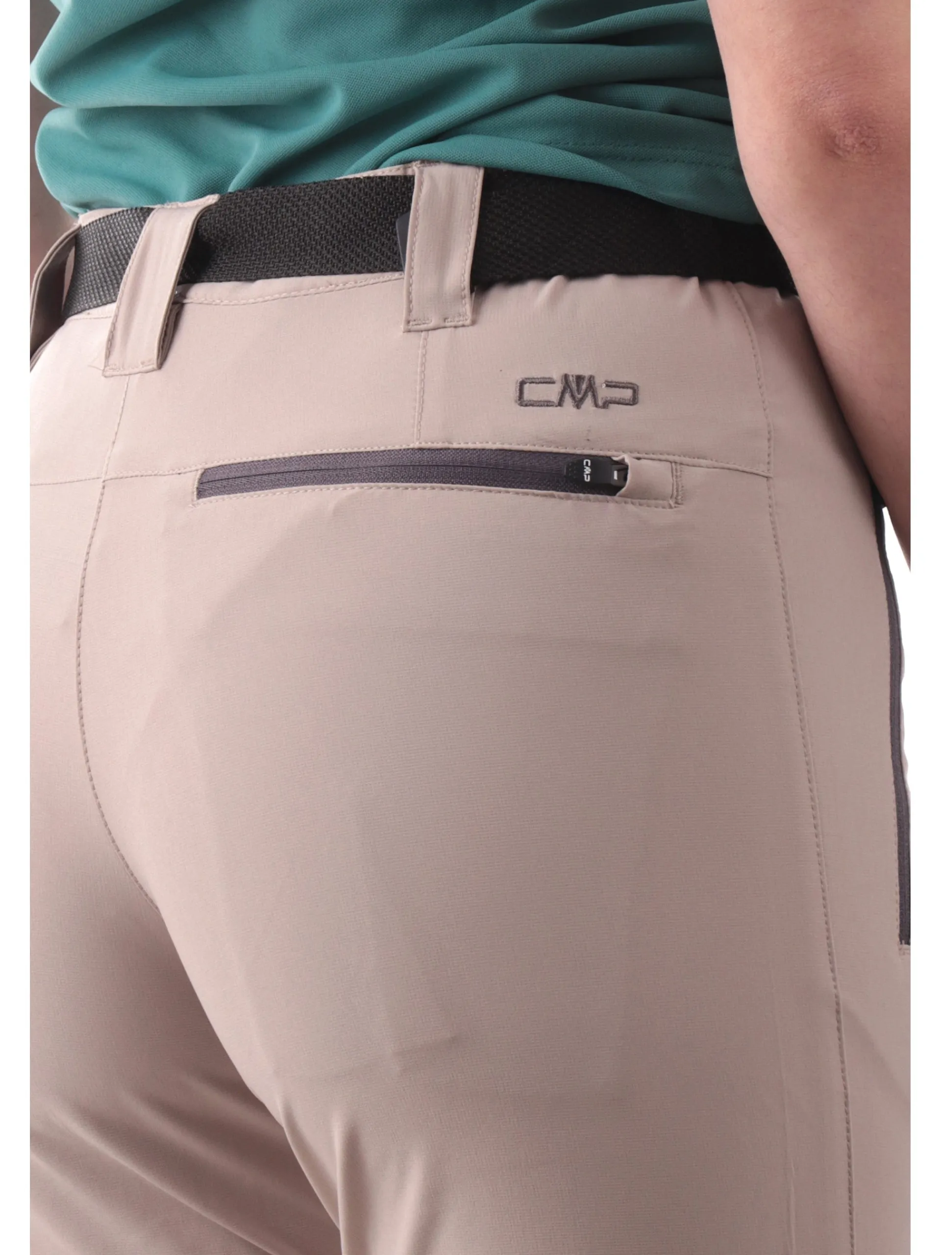CMP Pantaloni*Pantaloni trekking beige da donna con cintura 3T51446