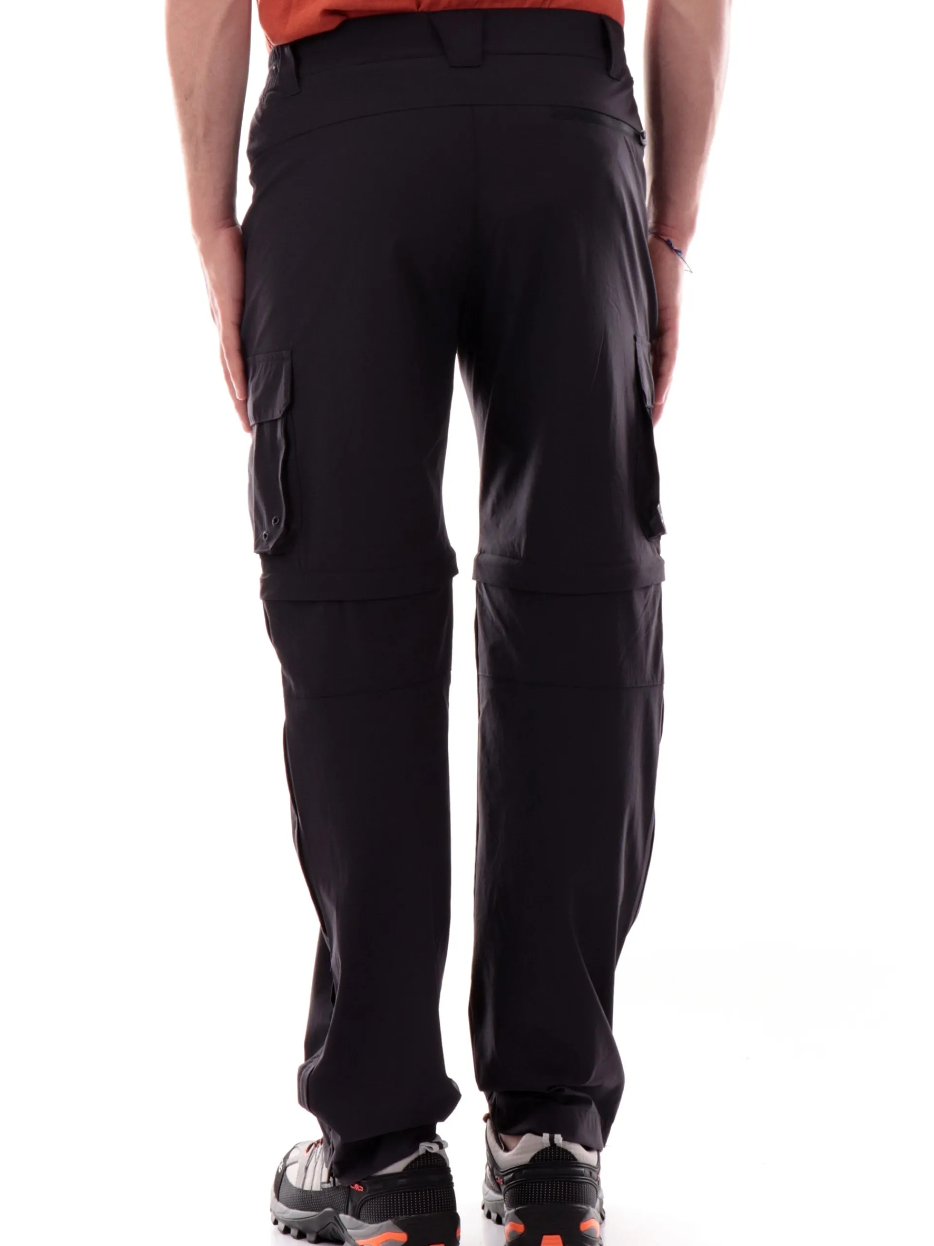 CMP Pantaloni*Pantaloni trekking neri da uomo con zip per trasformarlo in bermuda 35T5317