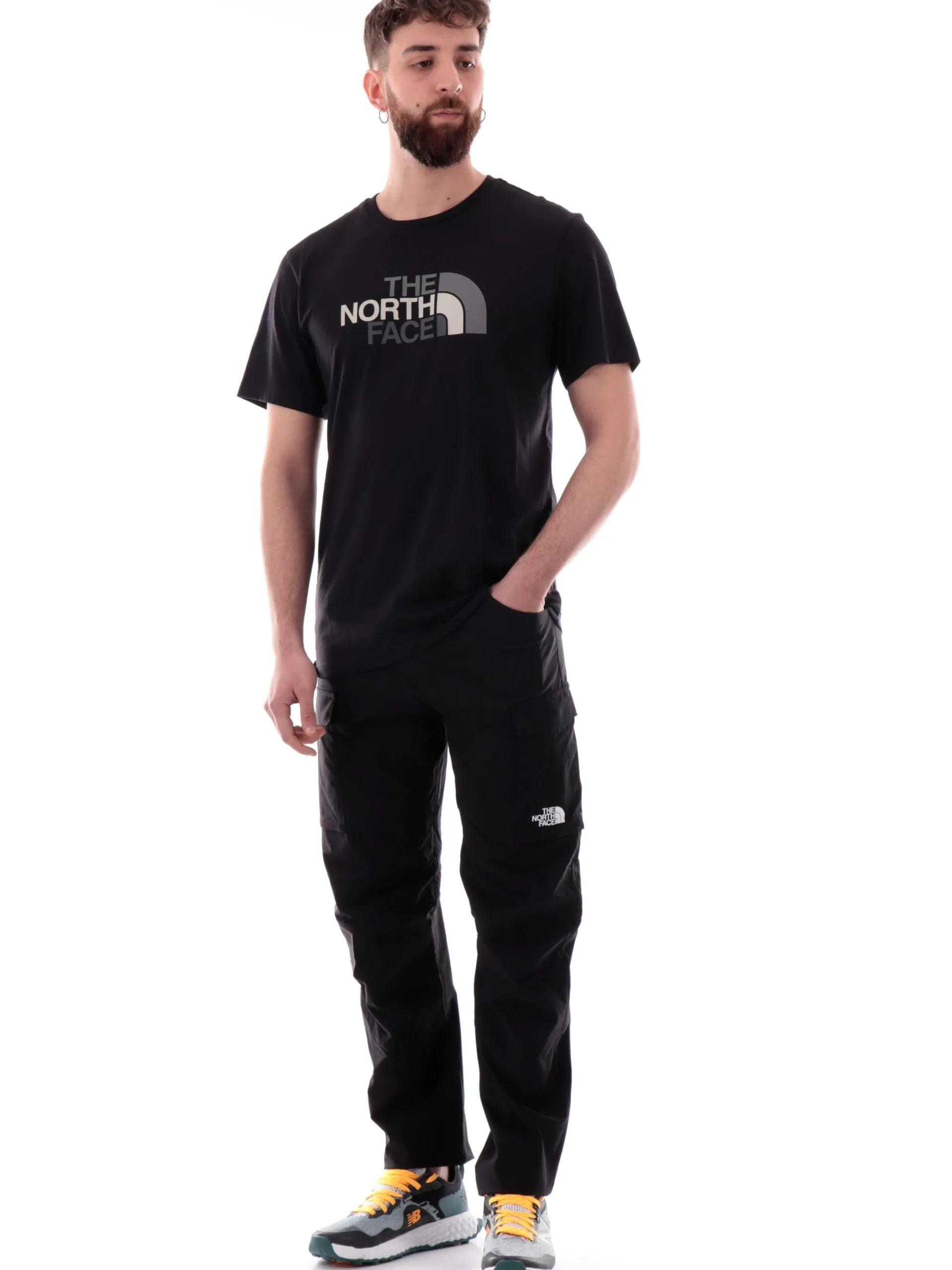 THE NORTH FACE Pantaloni*Pantaloni trekking cargo neri da uomo Exploration NF0A8BGF