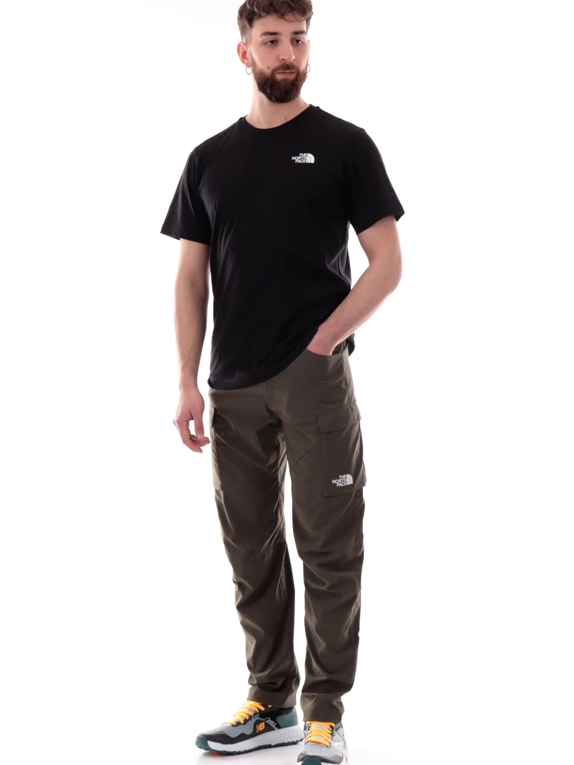 THE NORTH FACE Pantaloni*Pantaloni trekking cargo verdi da uomo Exploration NF0A8BGF