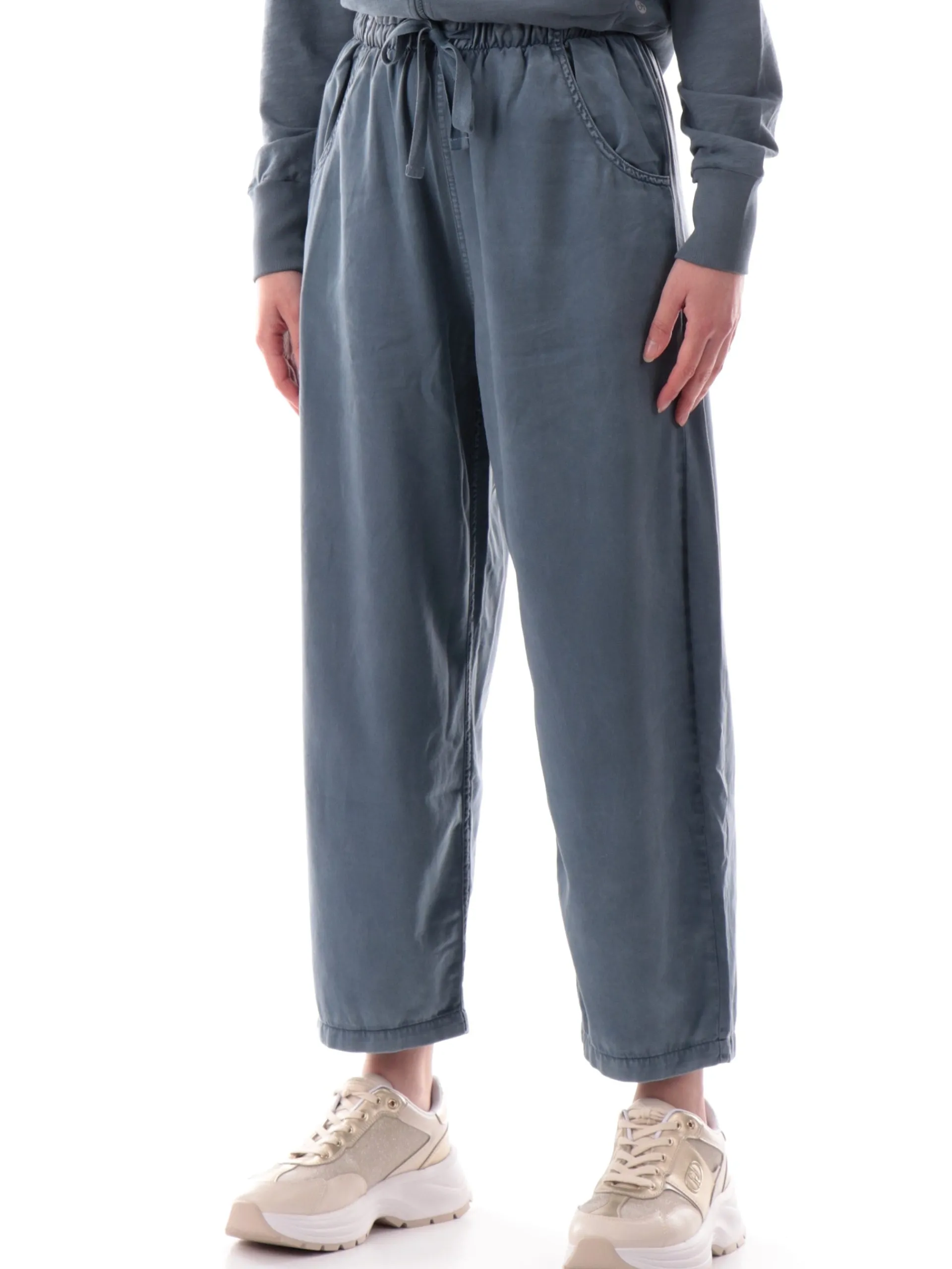 DEHA Pantaloni*Pantaloni tuta Balloon blu da donna vestibilità morbida D22376