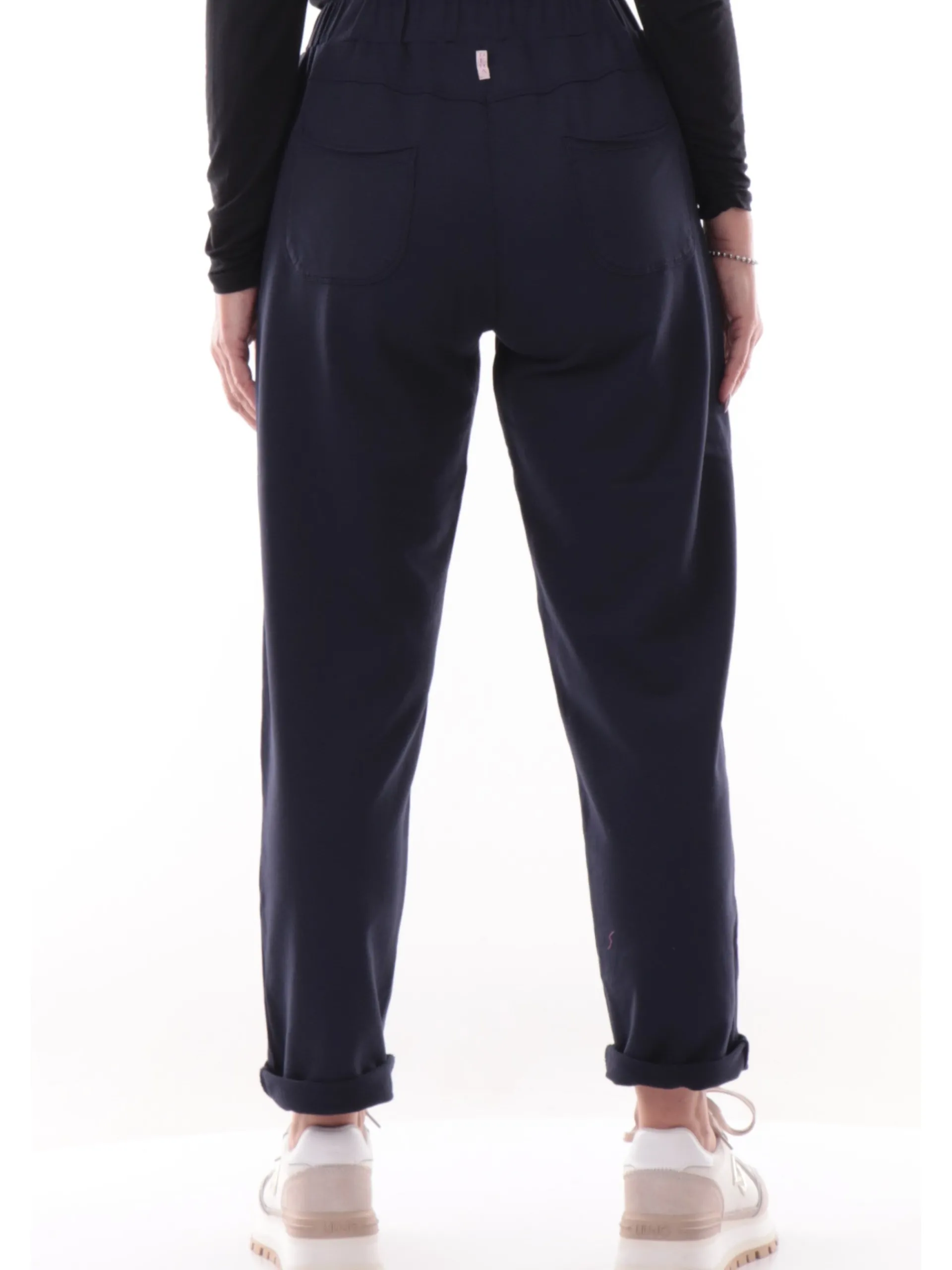 DEHA Pantaloni*Pantaloni tuta blu da donna in felpa A00557