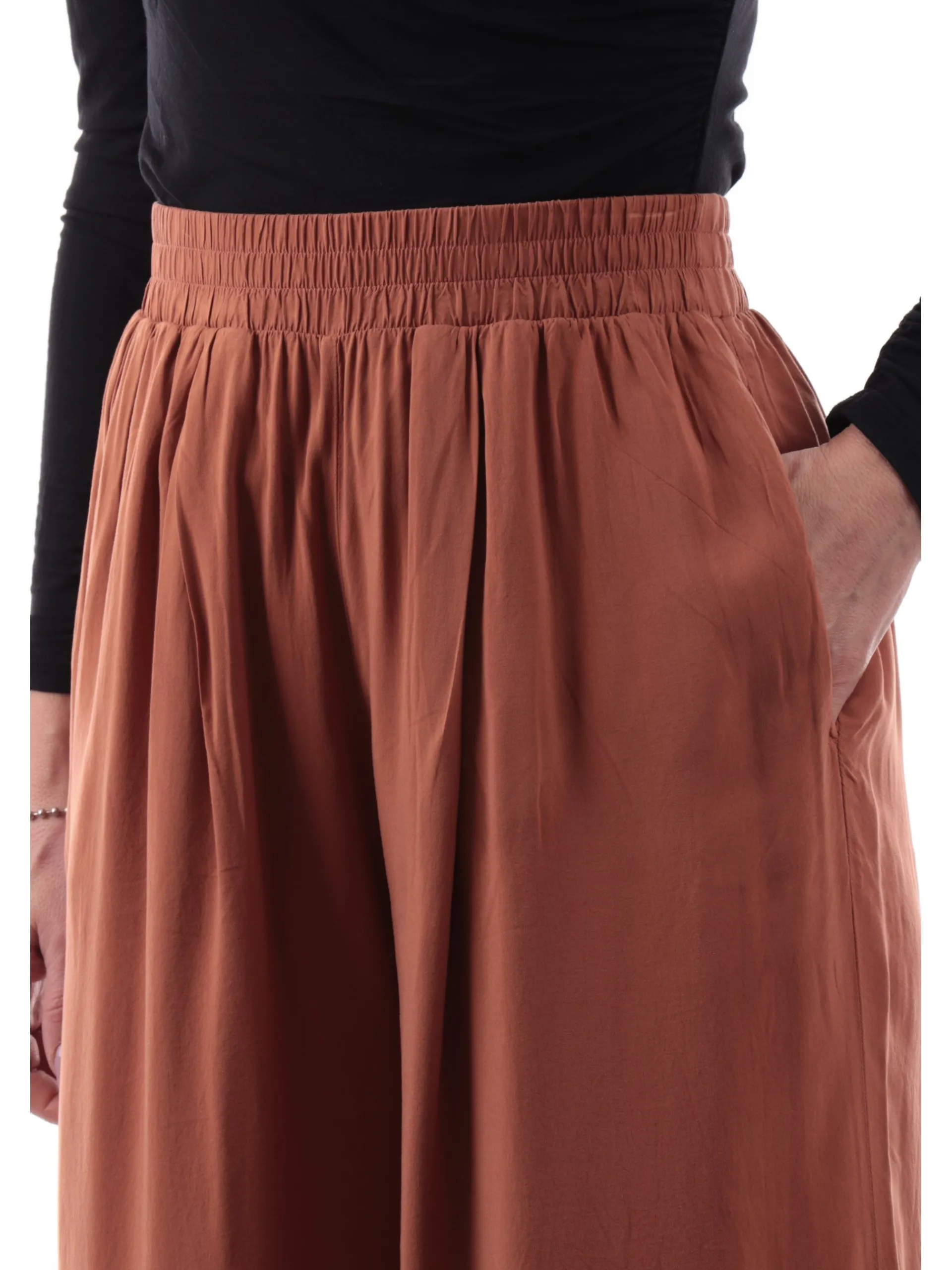 DEHA Pantaloni*Pantaloni tuta marroni da donna in pura viscosa D2230737117