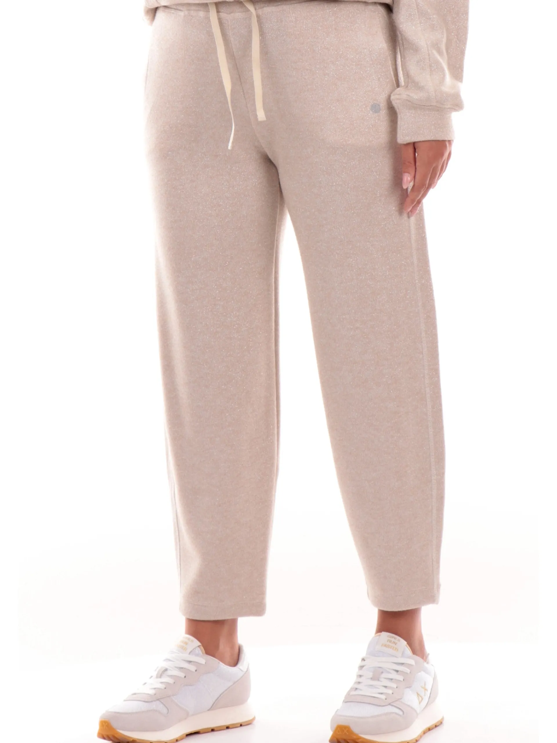DEHA Pantaloni*Pantaloni tuta oro da donna in lurex Carrot D12058