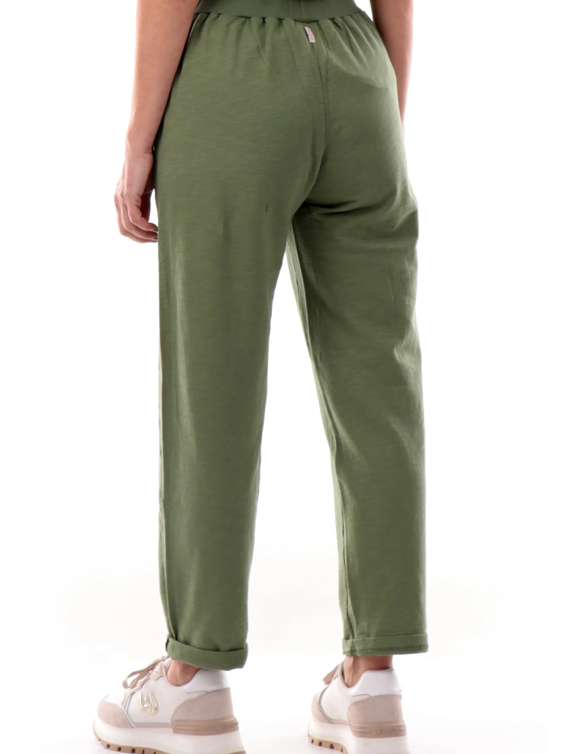 DEHA Pantaloni*Pantaloni tuta verdi da donna Dritto D22338