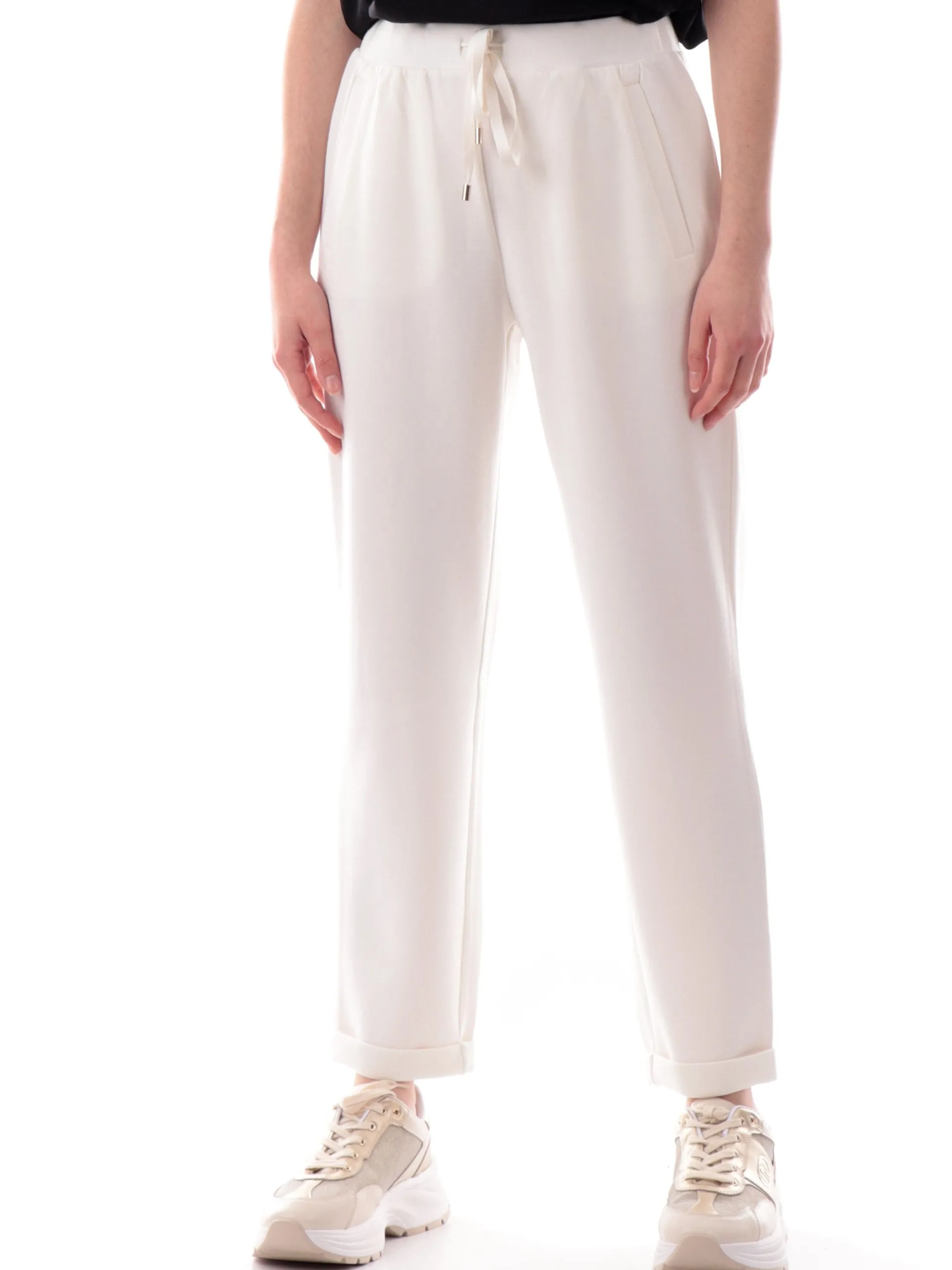 LIU JO SPORT Pantaloni*Pantaloni tuta Liu Jo bianchi da donna jersey Chino TA5308J4869