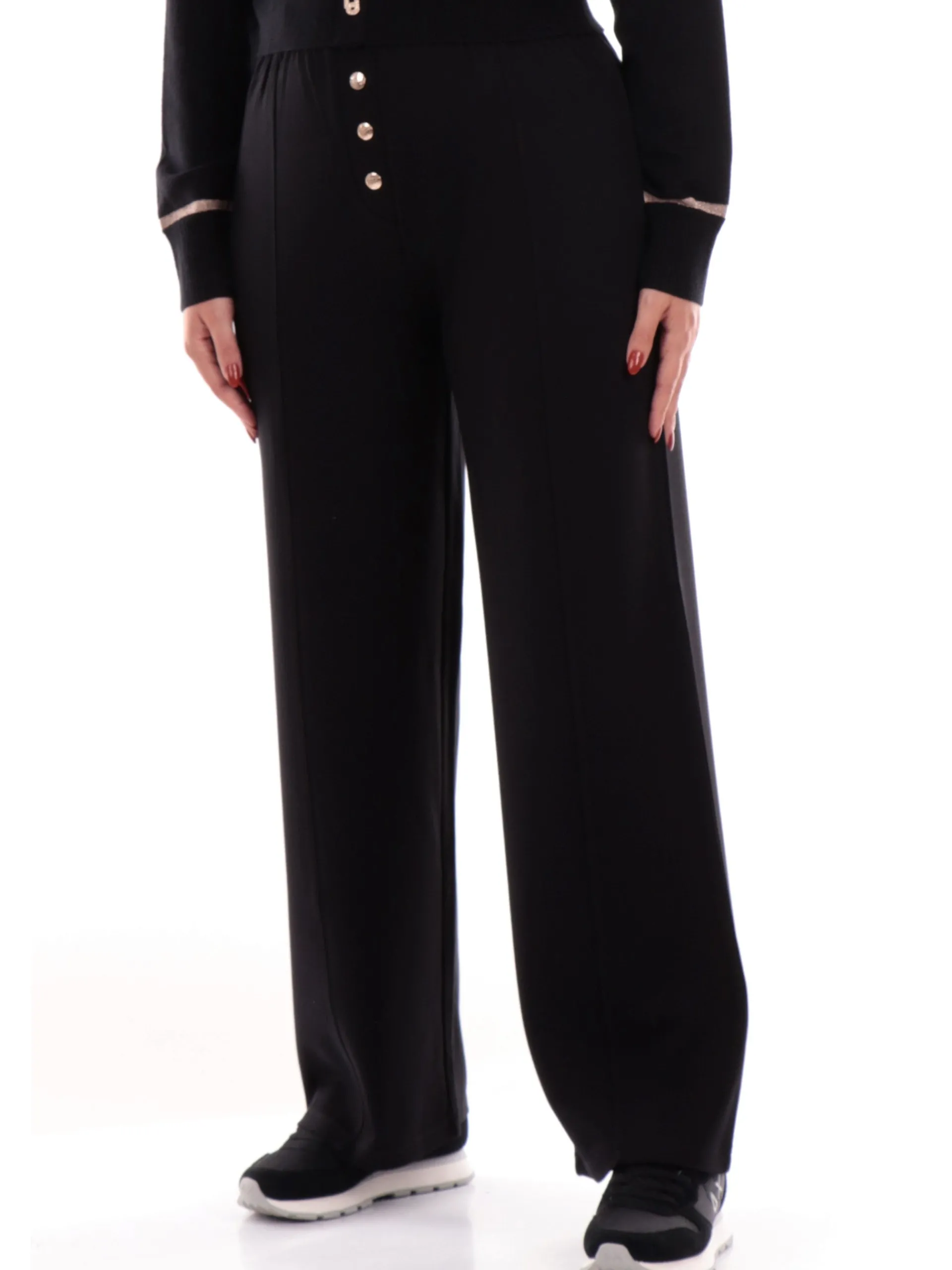 LIU JO SPORT Pantaloni*Pantaloni Tuta neri Liu Jo donna a palazzo TF4044JS182