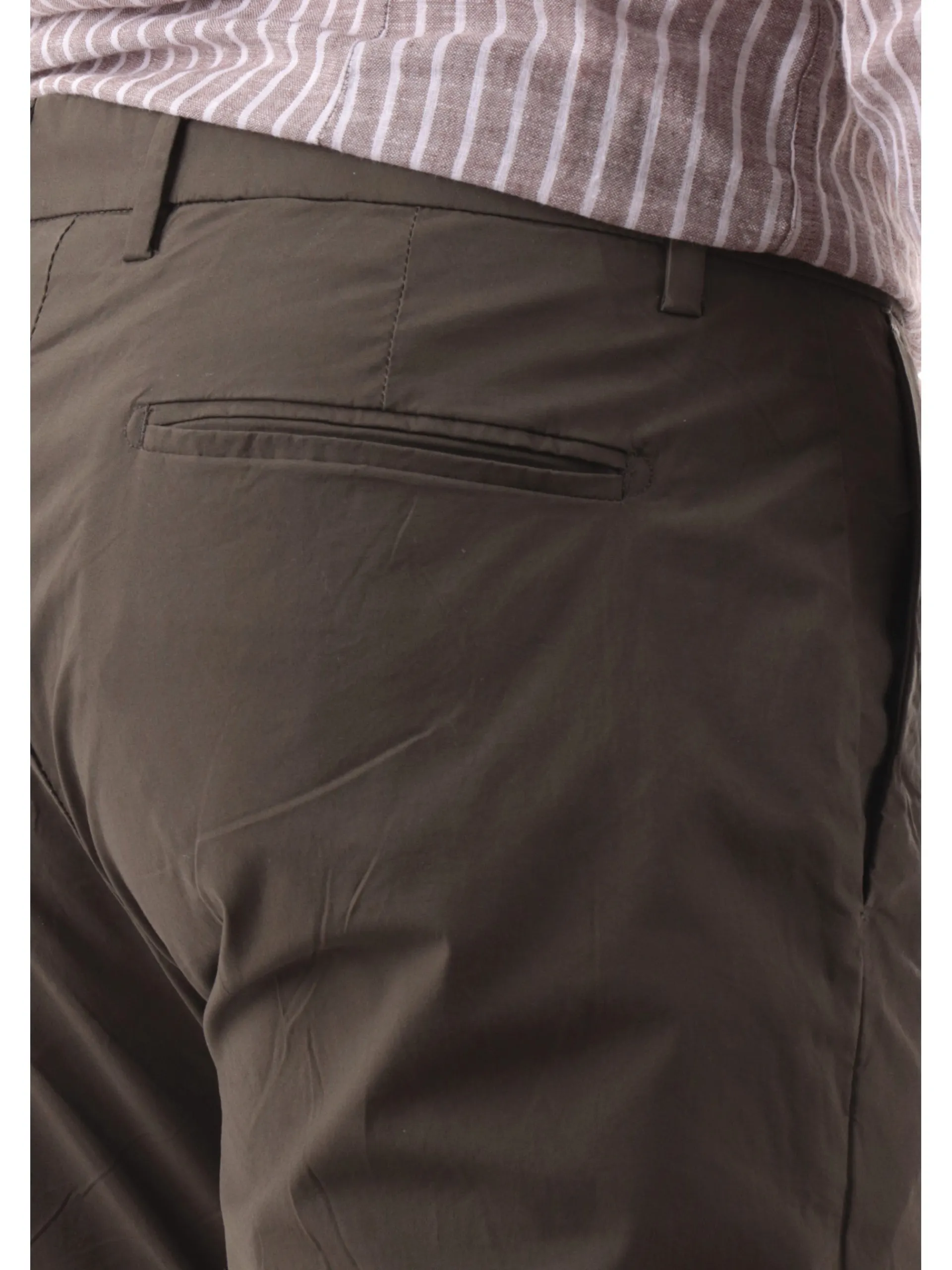 MANIFATTURA BORGHESE Pantaloni*Pantaloni uomo Chino verdi in cotone 5SPA2111CO033M MILITARE
