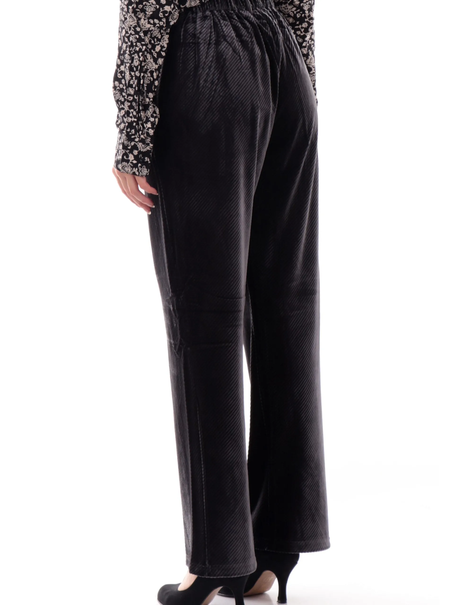 MOLLYBRACKEN Pantaloni*Pantaloni velluto Molly Bracken grigi da donna rigati T1695ACHDK