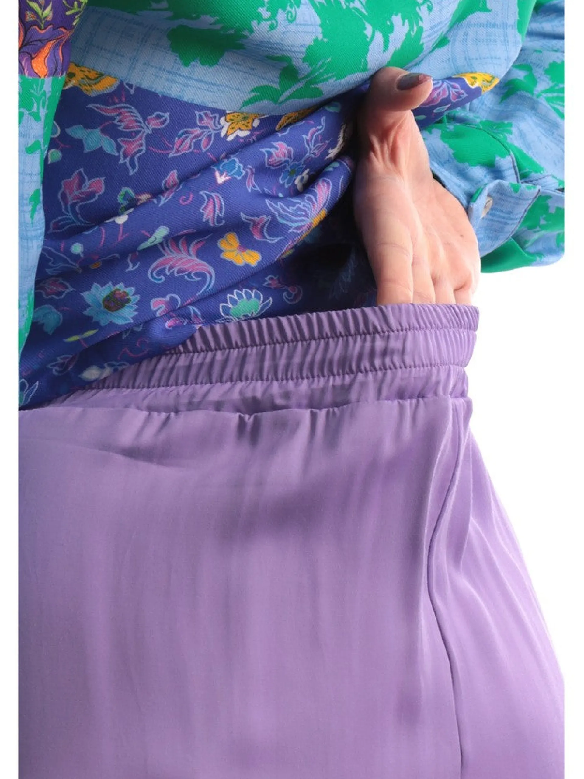 WUSIDE Pantaloni*Pantaloni Wu'Side lilla da donna a zampa 23797