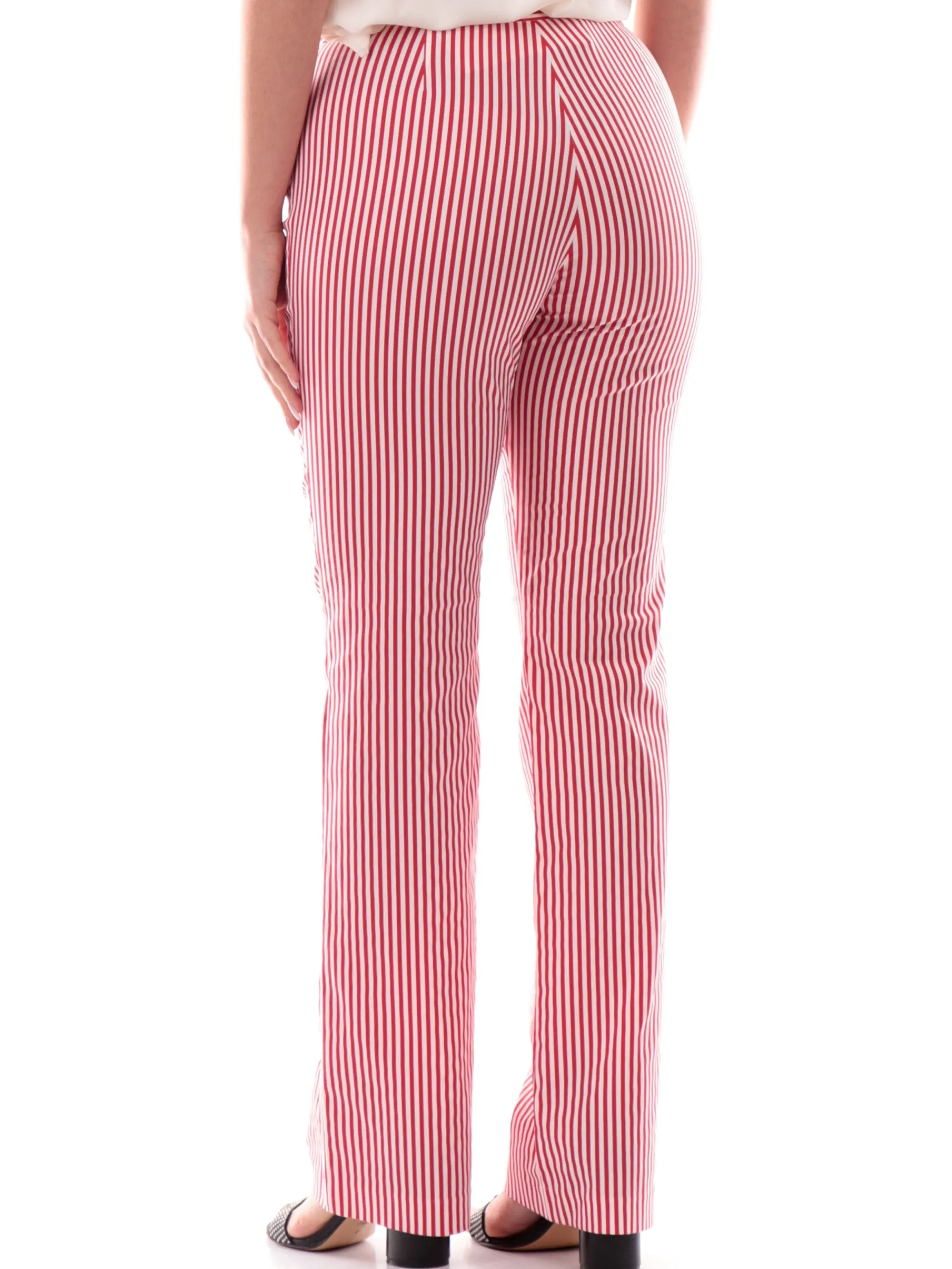 YES ZEE Pantaloni*Pantaloni a righe da donna Bianchi e rossi P389YG002505
