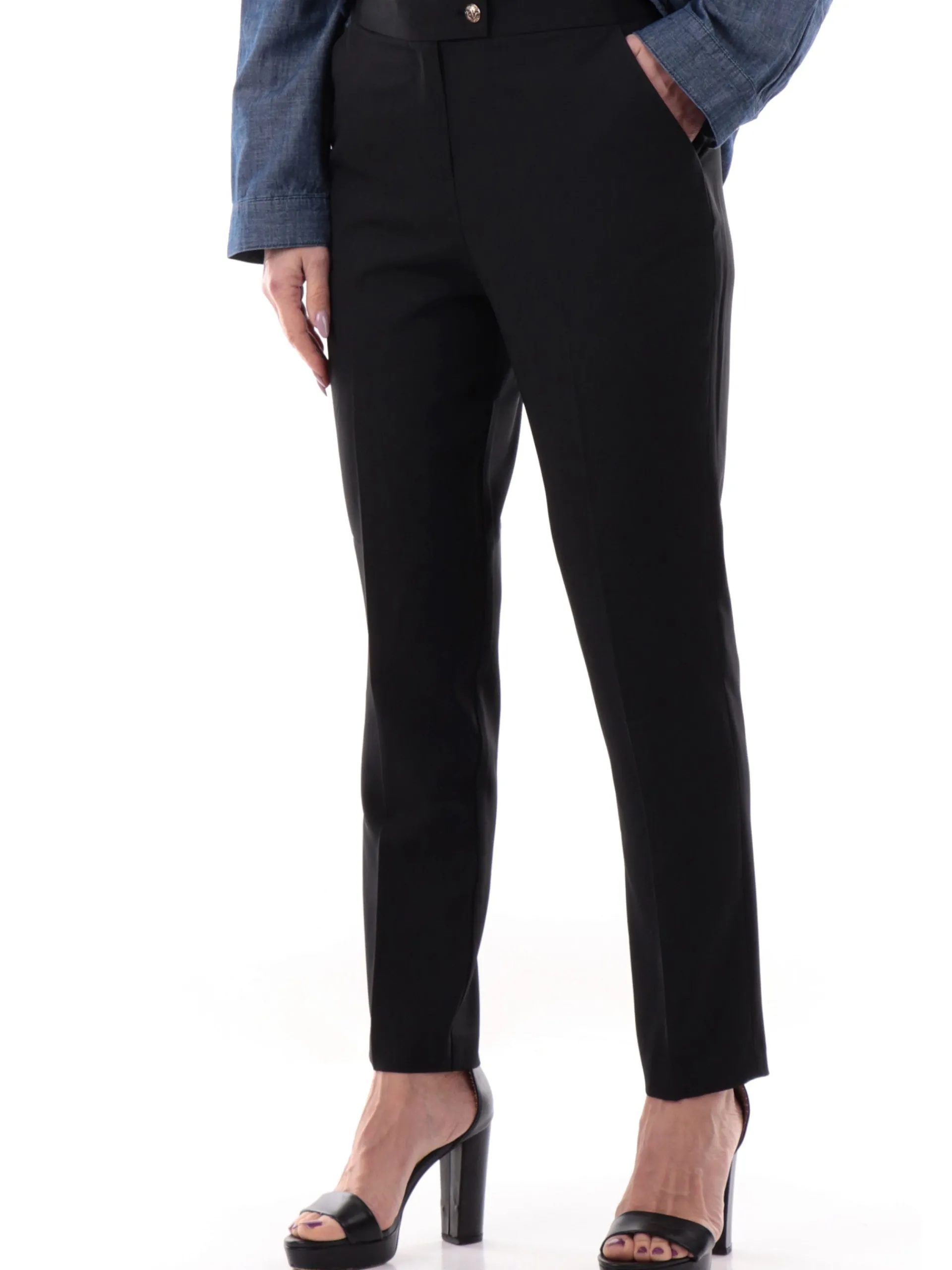 YES ZEE Pantaloni*Pantaloni neri da donna Chinos P384KE000