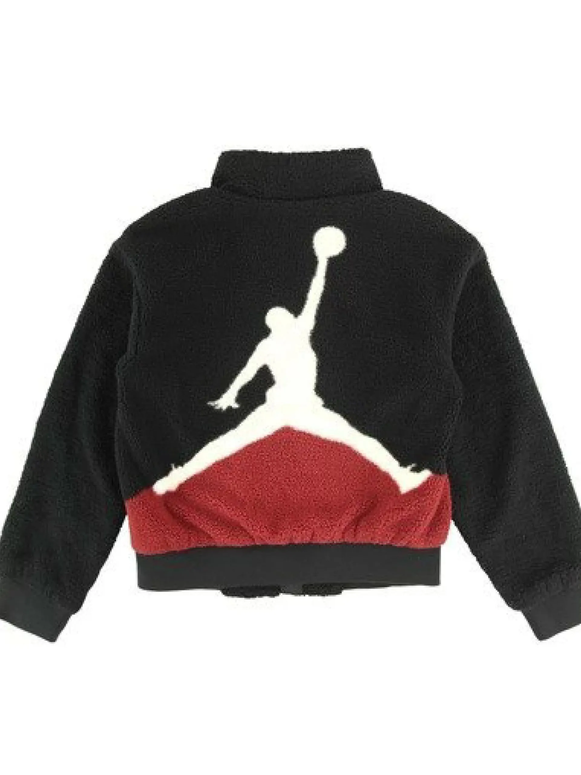 NIKE JORDAN Capispalla*Pile Jordan nero Jumpman Sherpa Jr 45D193