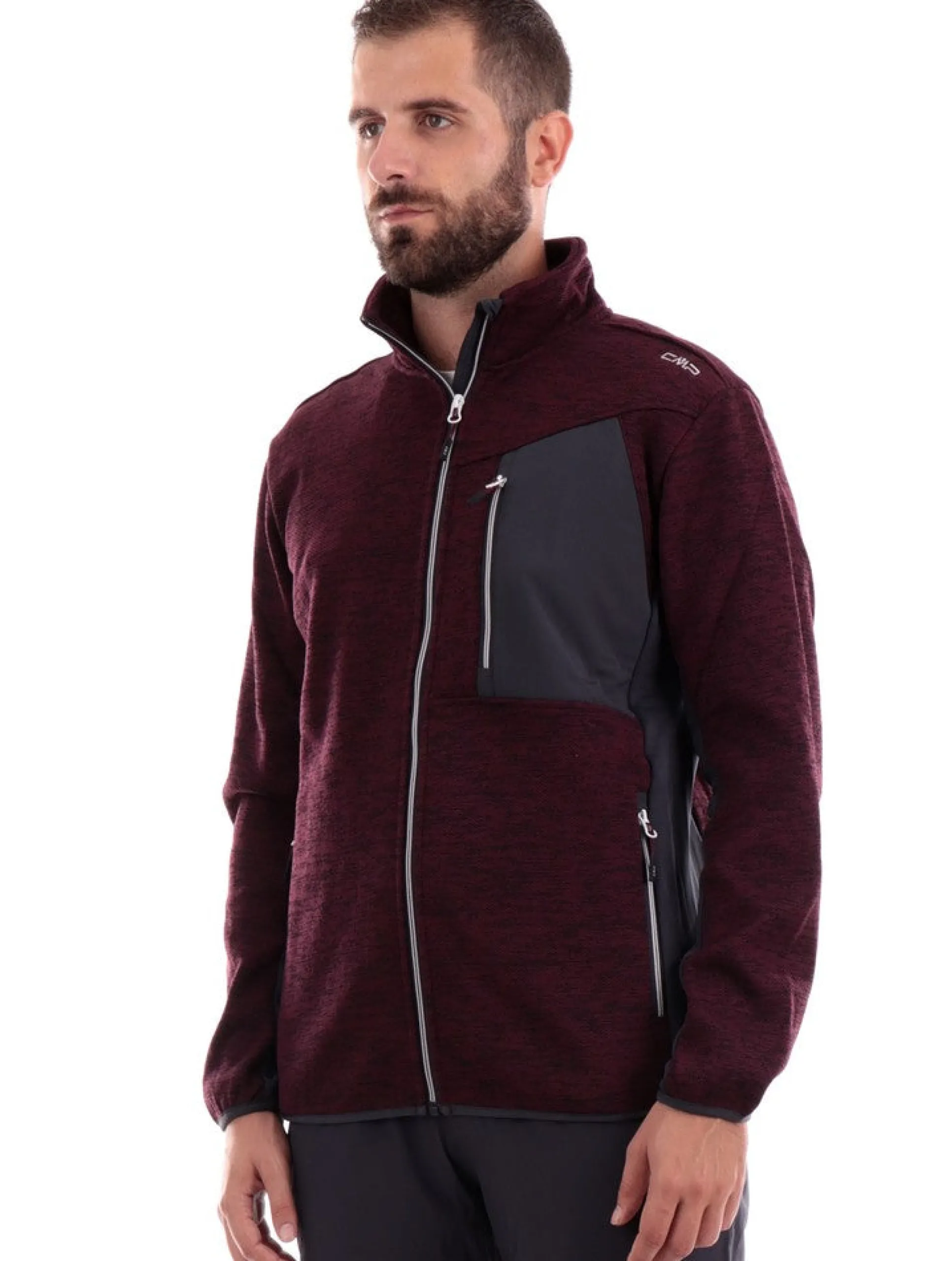 CMP Abbigliamento*Pile sci bordeaux da uomo 33H2097