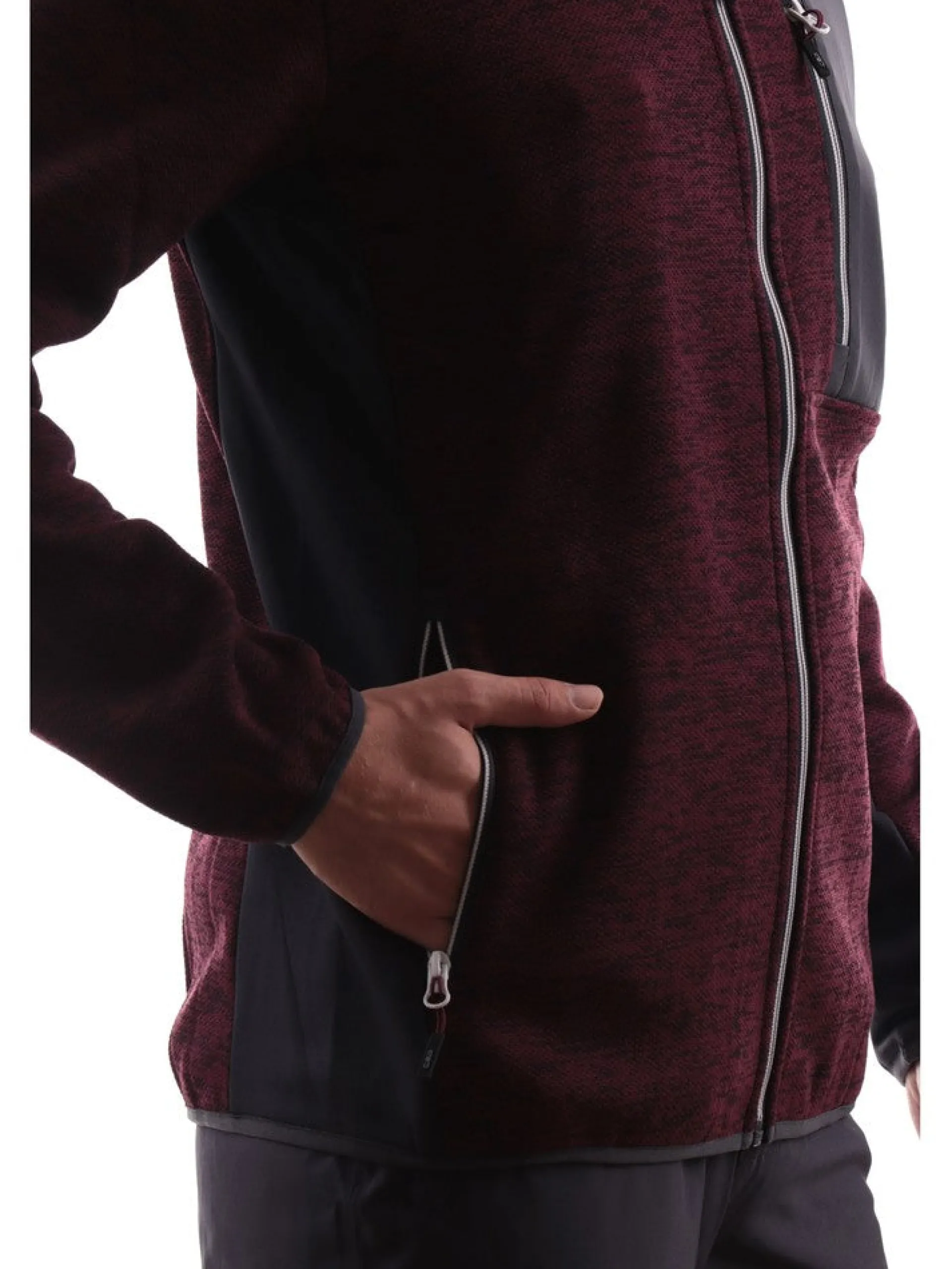 CMP Abbigliamento*Pile sci bordeaux da uomo 33H2097