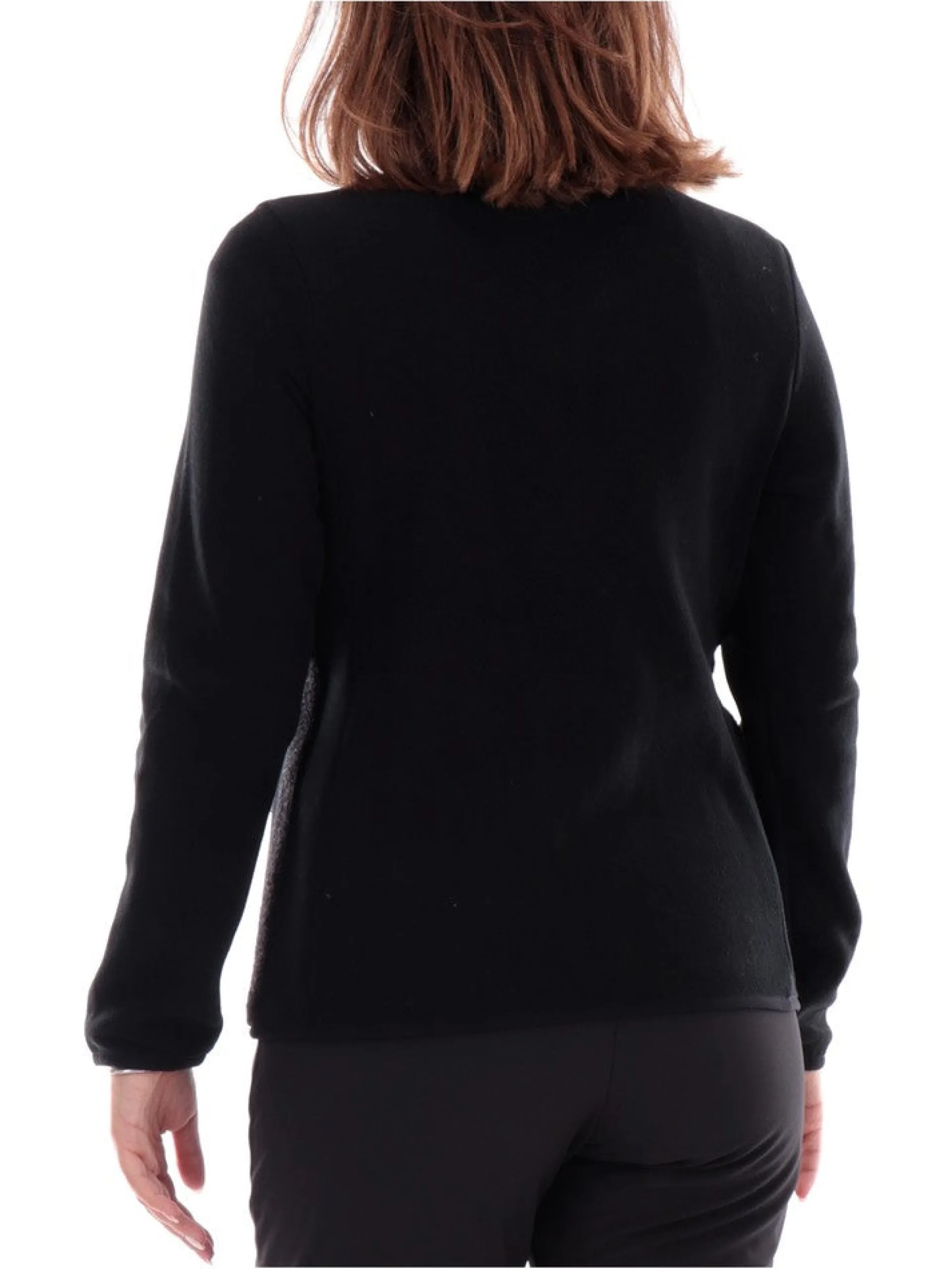 CMP Abbigliamento*Pile sci nero da donna con inserti in lana 33J4296