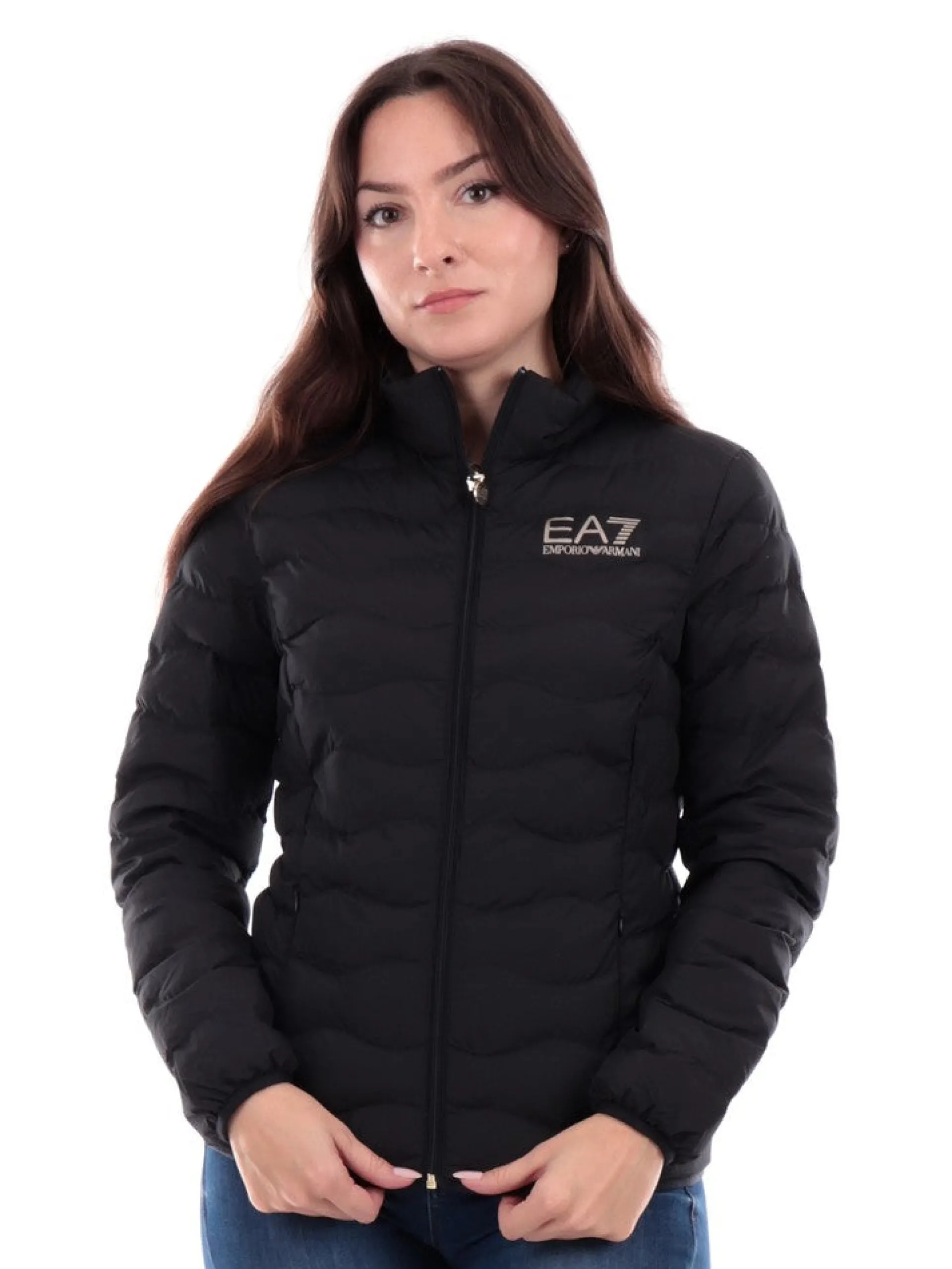EMPORIO ARMANI 7 Giubbini*Piumino Emporio Armani trapuntato nero da donna 8NTB21TNF8Z