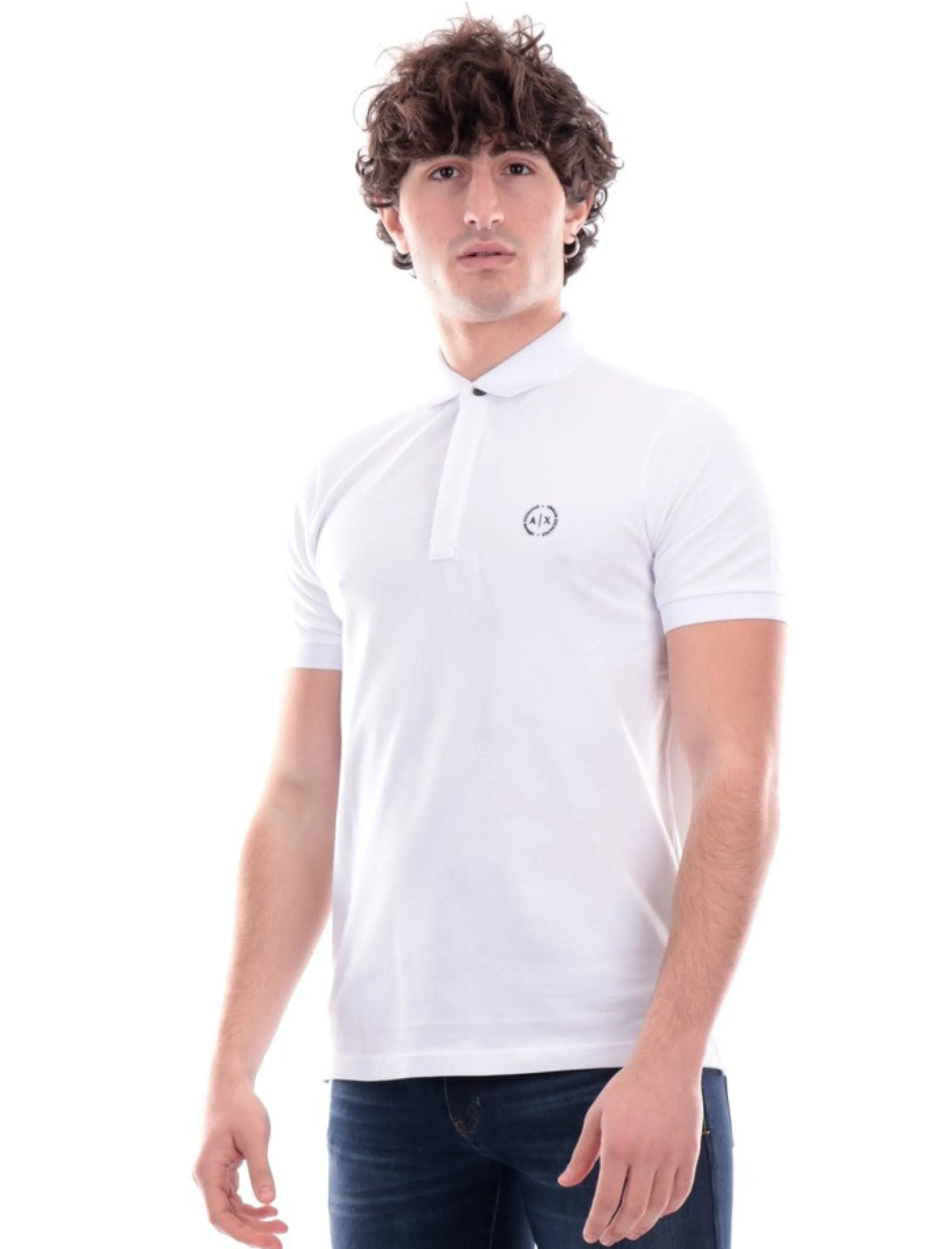 ARMANI EXCHANGE Polo*Polo AX bianca da uomo 8NZF91ZJ81Z